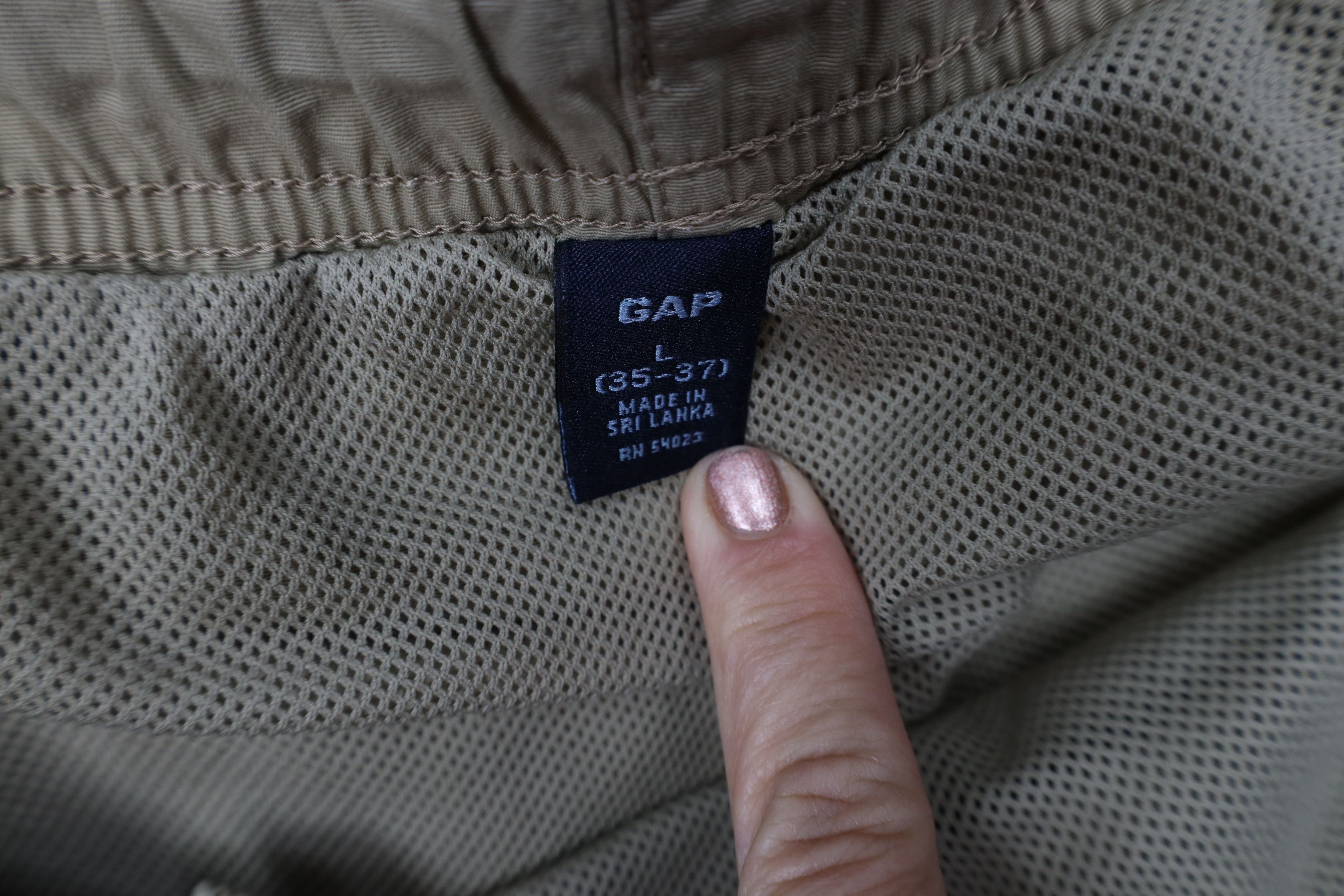 Gap Vintage Y2K 2004 Gap Spell Out Lined Above Knee Shorts Beige Size US 34 / EU 50 - 7 Thumbnail