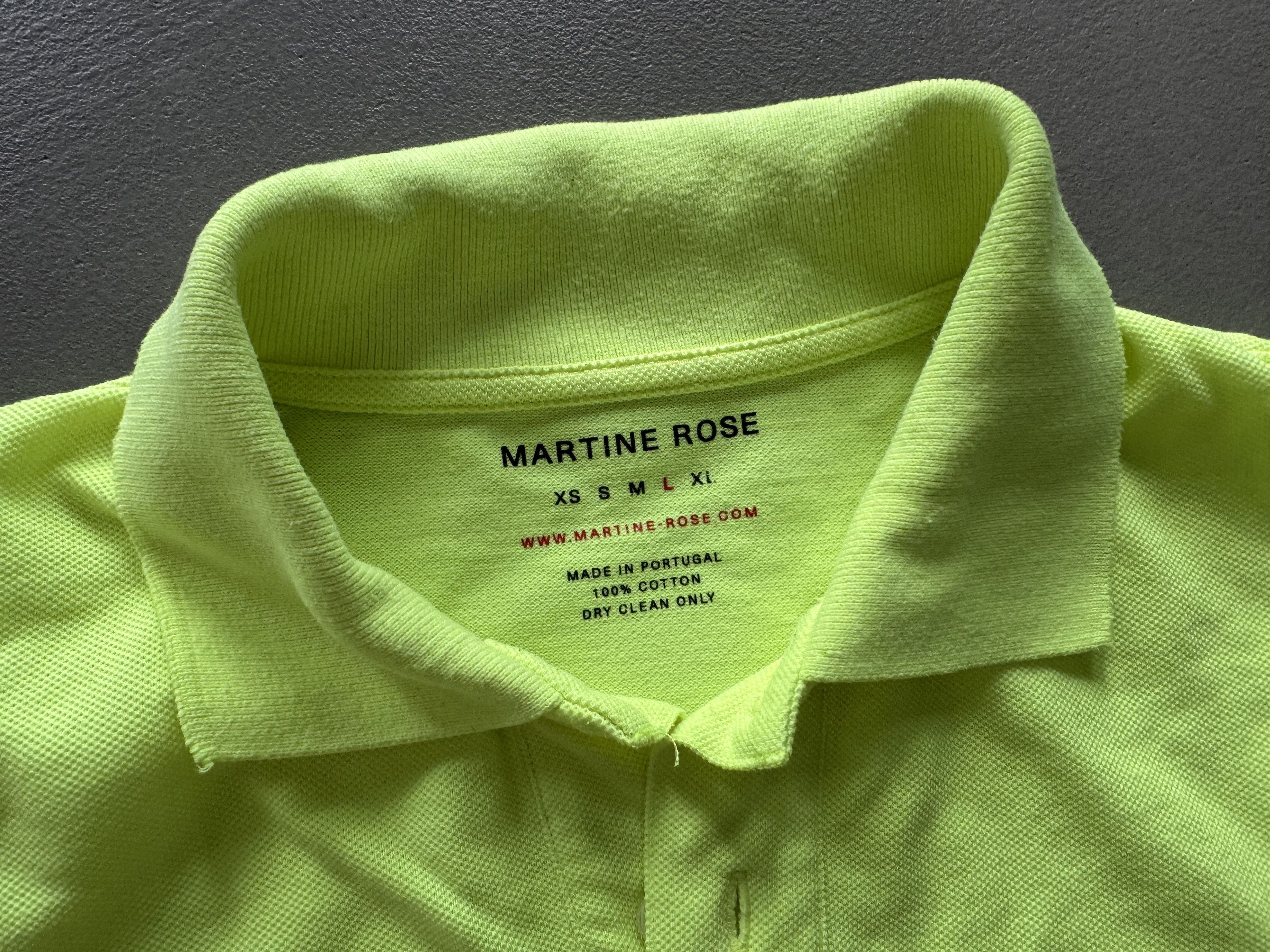 Martine Rose Martine Rose Neon Polo Shirt, Size L Size US L / EU 52-54 / 3 - 4 Thumbnail