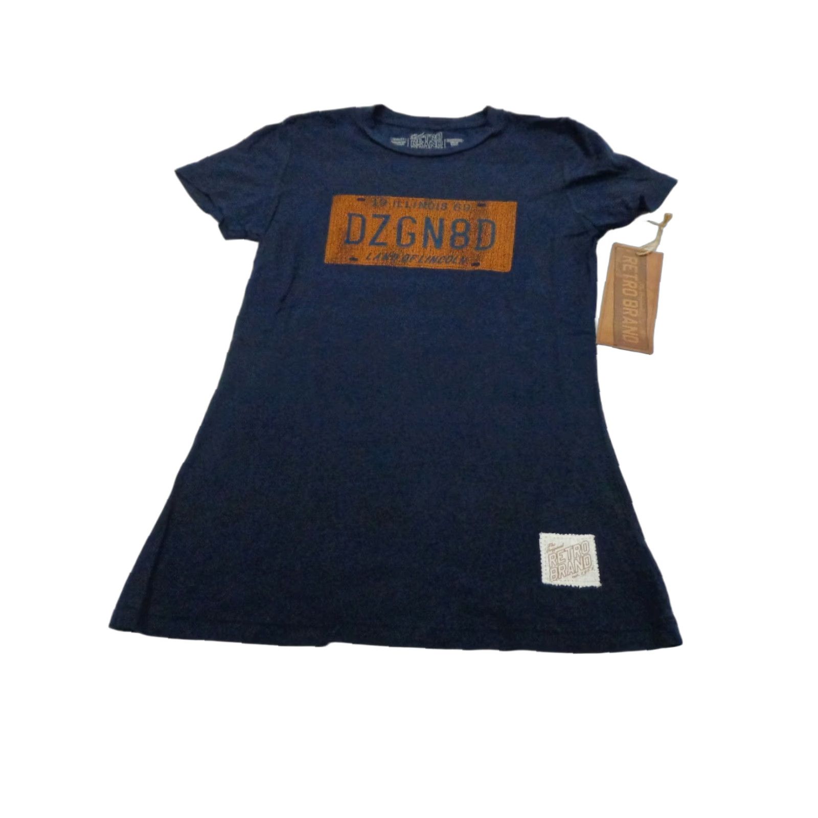 Vintage NWT The Original Retro Brand Shirt Junior's License Plate Illinois DZGN8D Small Blue NWT Ladies Girls? Size S / US 4 / IT 40 - 1 Thumbnail