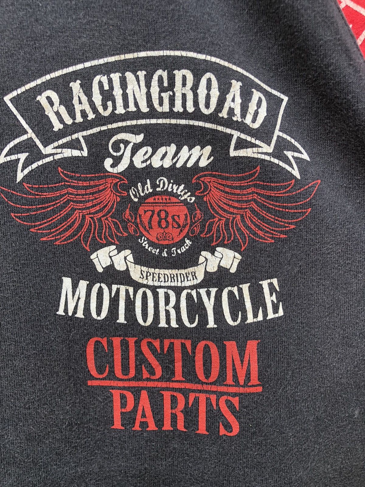 Harley Davidson × Japanese Brand × Vintage Vintage Thruxton Racingroad Motorcycle Team Old Dirty Tee Size US L / EU 52-54 / 3 - 15 Thumbnail