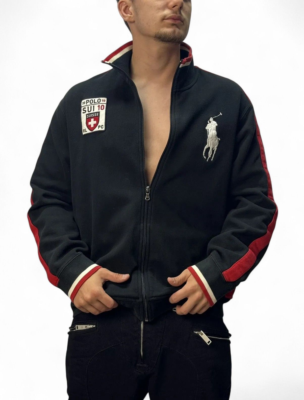 RRL Ralph Lauren Vintage Ralph Lauren Tracksuit Jacket Polo Suisse #10 Size US XL / EU 56 / 4 - 3 Thumbnail