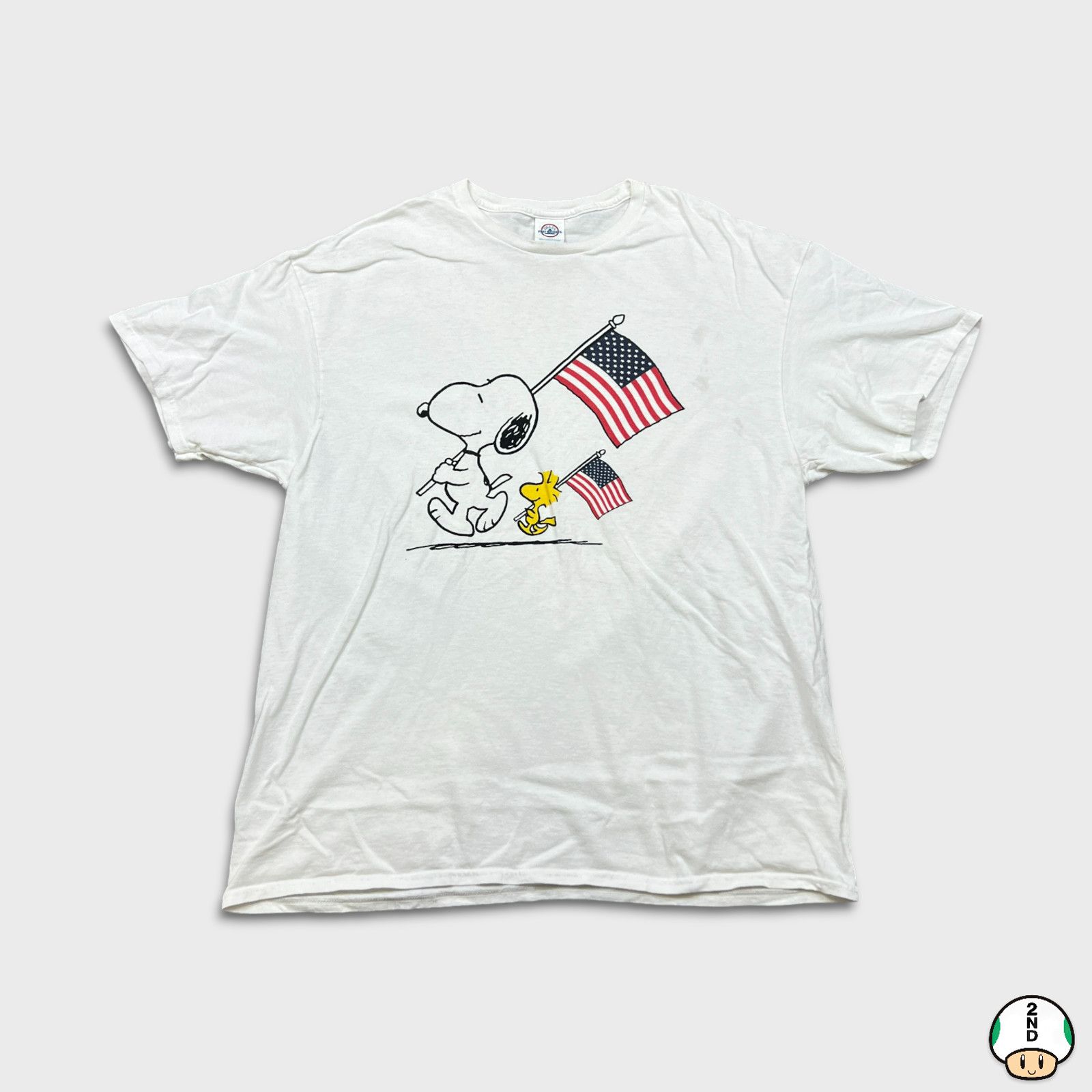 Cartoon Network × Peanuts × Vintage Vintage Charlie Brown T Shirt Snoopy Woodstock Cartoon Tee Size US XL / EU 56 / 4 - 1 Thumbnail