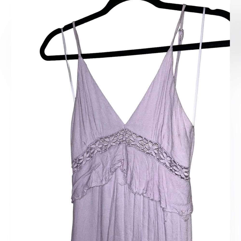 Designer Cotton Candy l Lilic Front Slit Crochet Maxi Dress Small Size S / US 4 / IT 40 - 3 Thumbnail