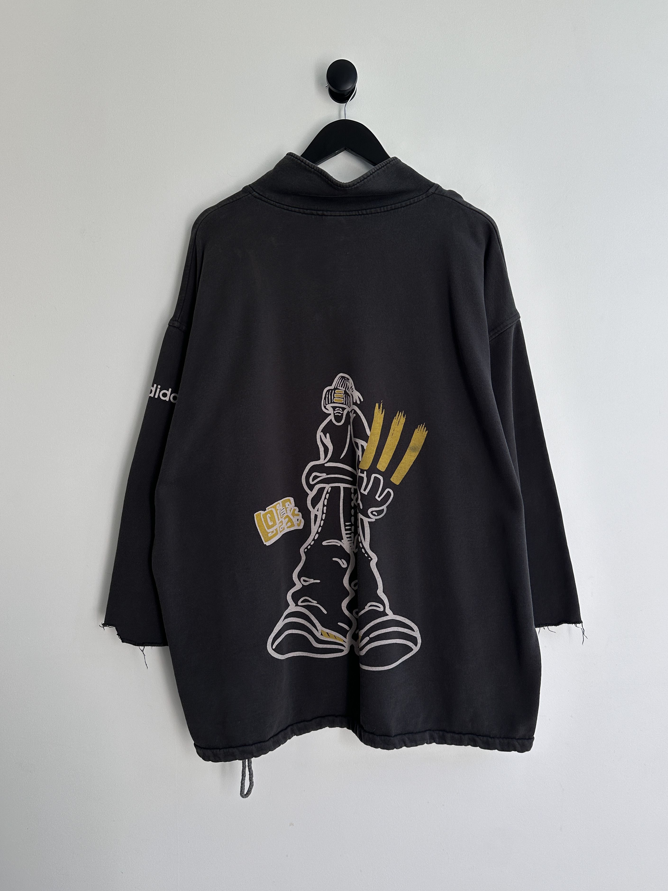 Adidas Vintage Adidas 90s Half Zip Sweatshirt Jumper Size US L / EU 52-54 / 3 - 1 Thumbnail