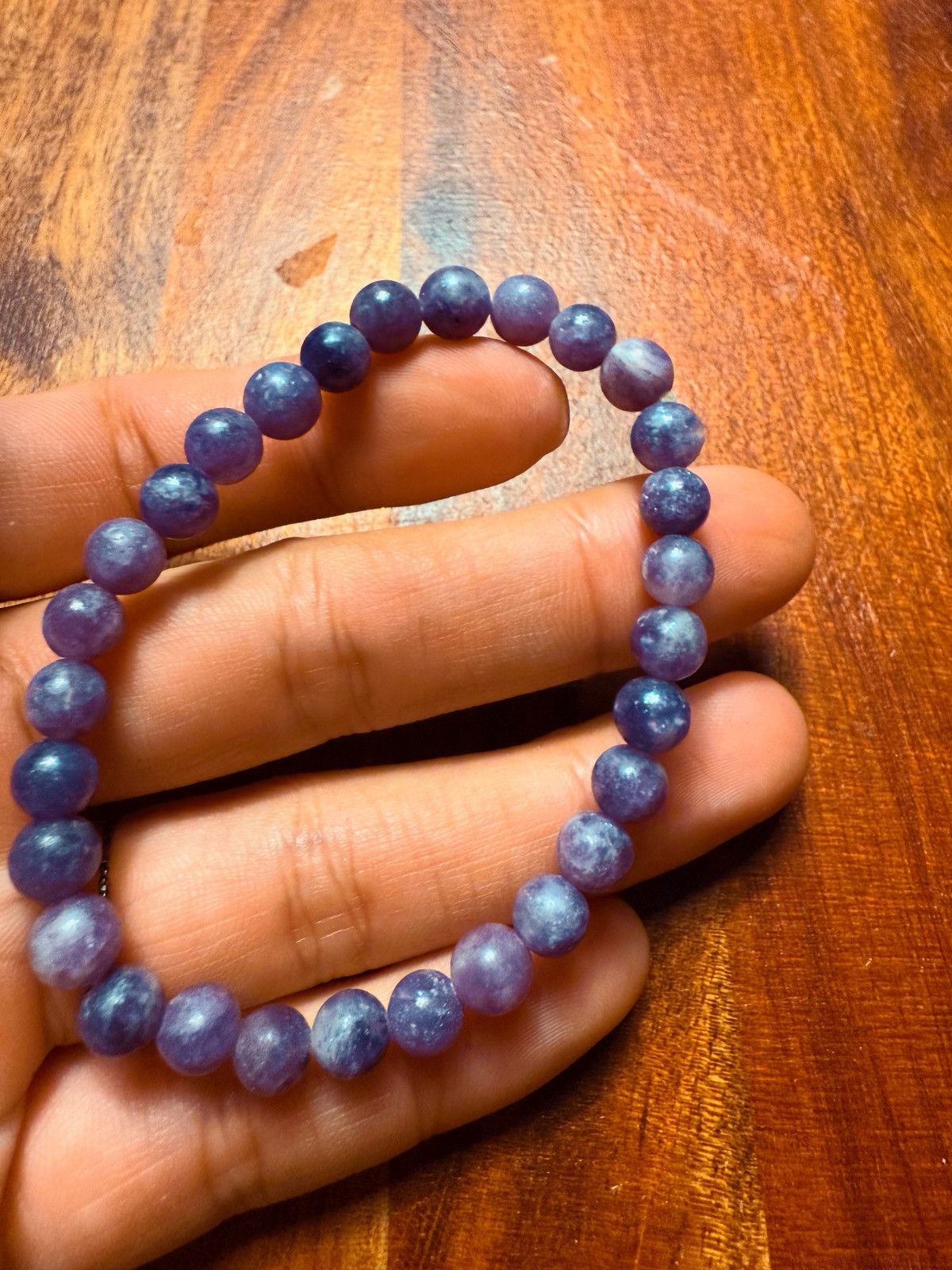 Other Purple Amethyst Beaded Stretch Bracelet – Natural Stone Size ONE SIZE - 2 Thumbnail