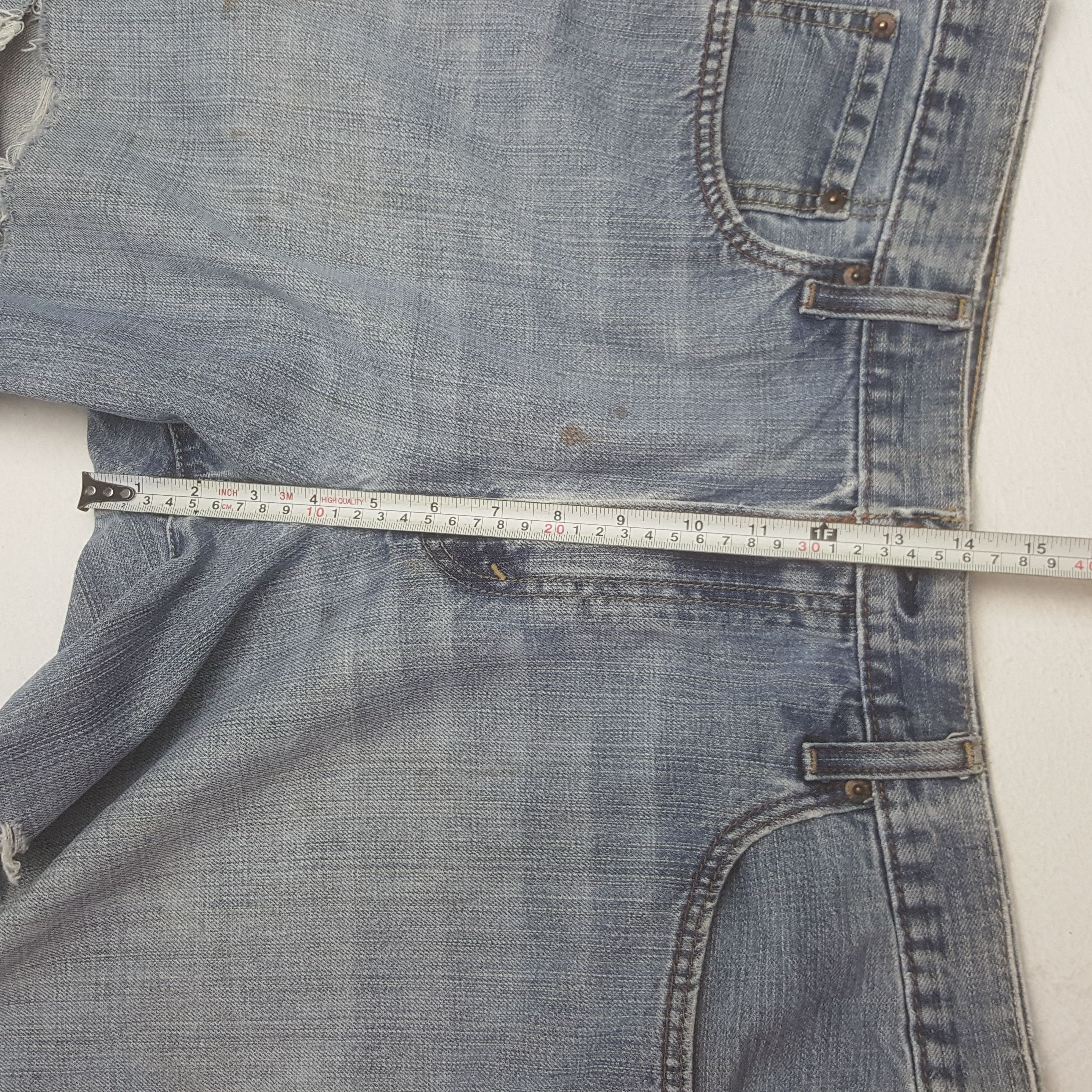 Levi's × Vintage Vintage Levi's 569 American Distressed Short Denim Jorst Size US 35 - 6 Thumbnail