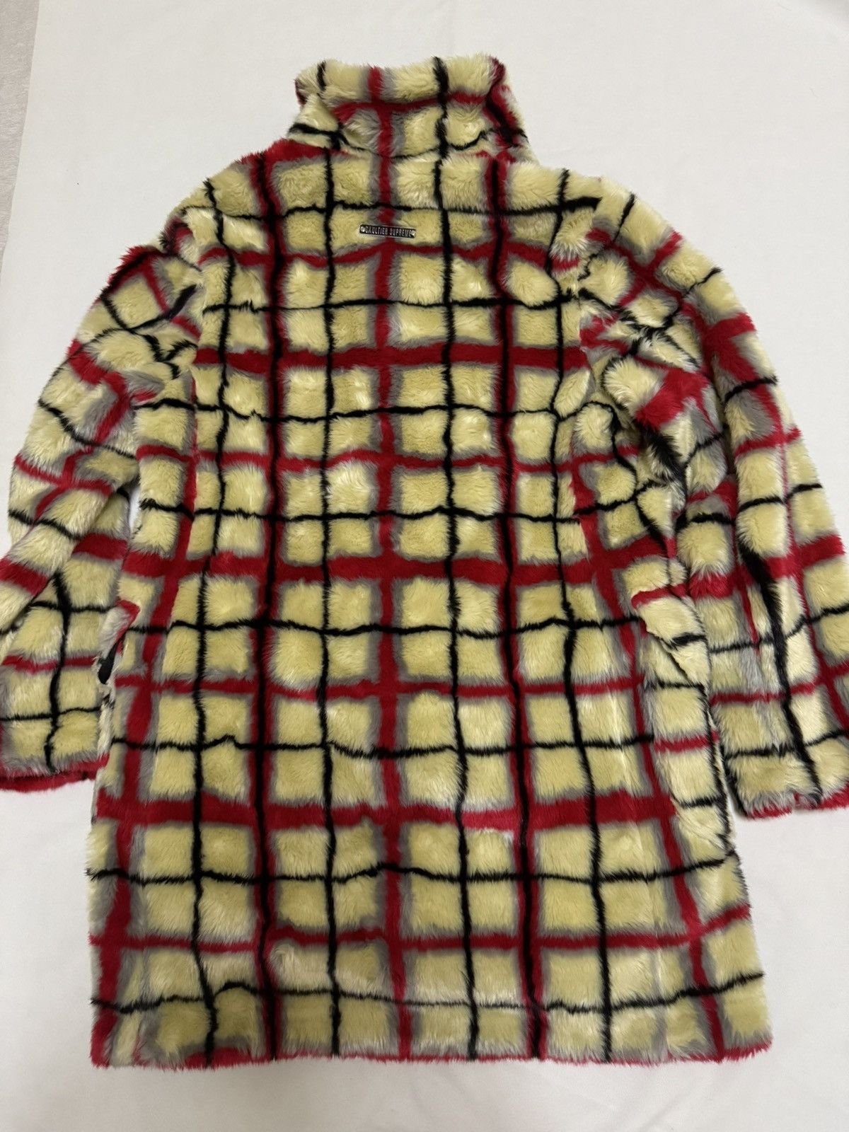Jean Paul Gaultier × Supreme Supreme Jean Paul gaultier breasted plaid Faux Fur coat Size US S / EU 44-46 / 1 - 2 Thumbnail