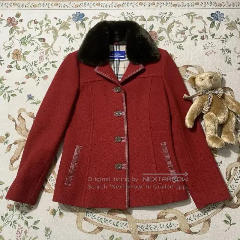 Burberry Burberry Red Long Sleeve Cardigan for Women. Size M / US 6-8 / IT 42-44 - 1 Thumbnail