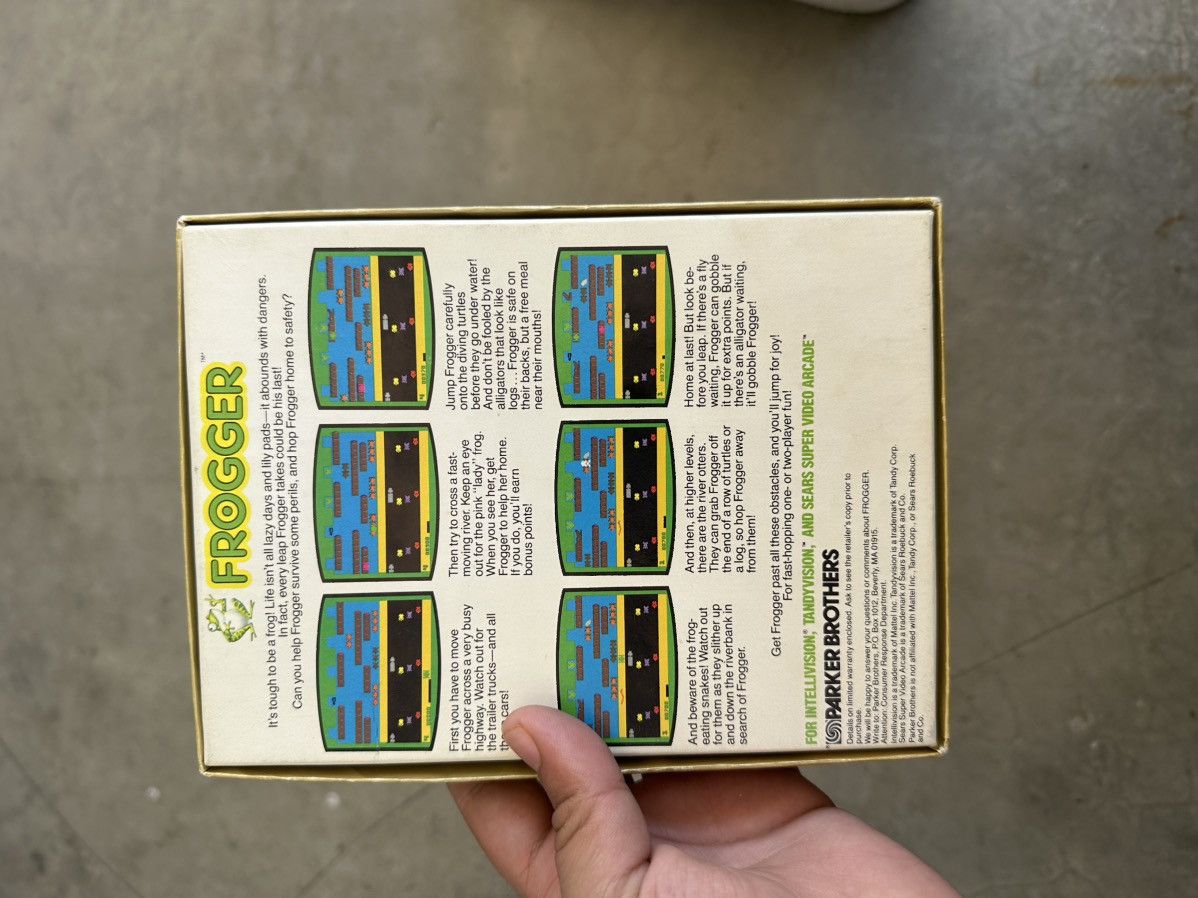 Nintendo 1980's Frogger Vintage Video Game with Box Arcade Game Size ONE SIZE - 3 Thumbnail