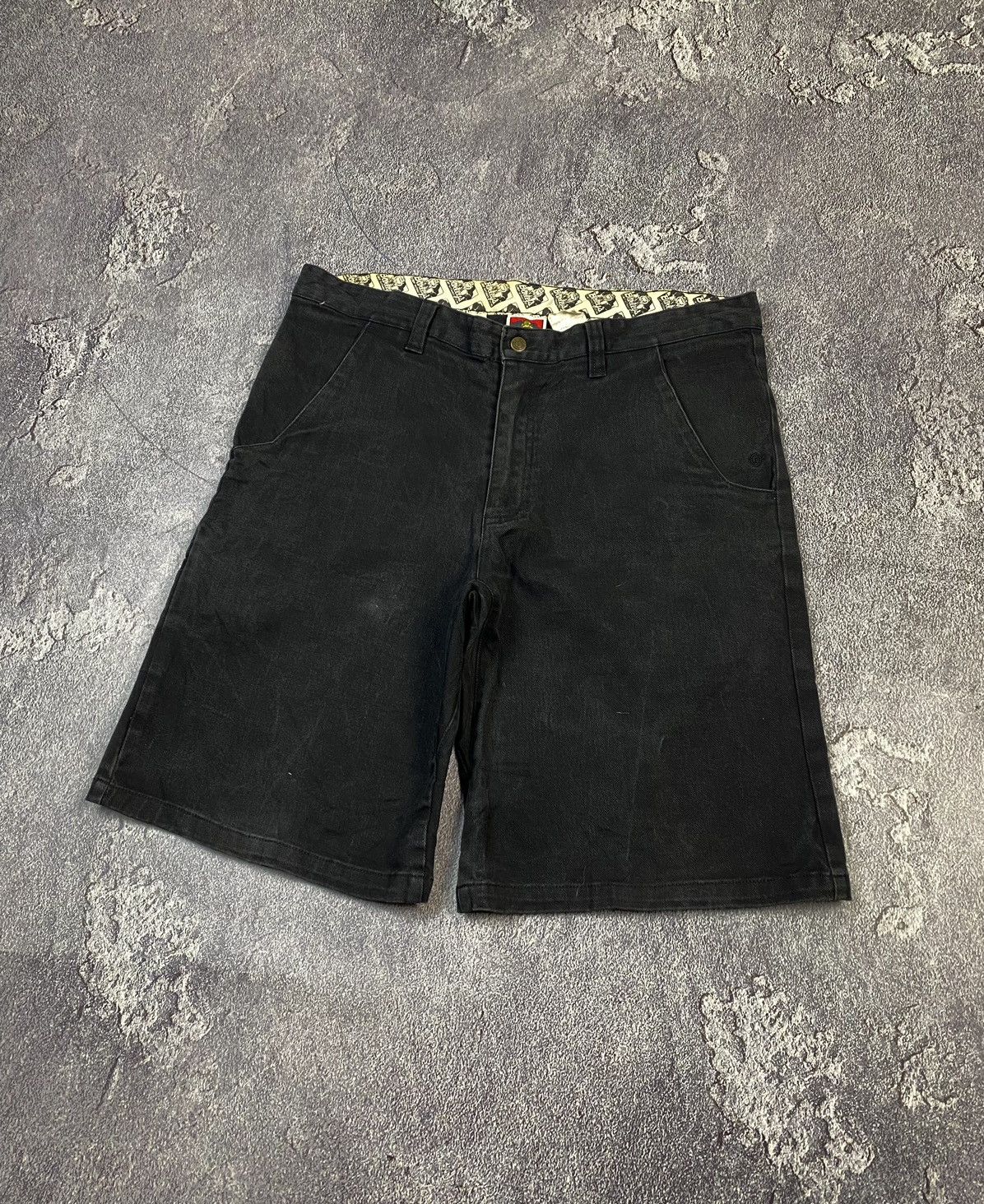 Element VTG Element X Burleys Loose Fit Baggy Washed Black Shorts Size US 34 / EU 50 - 5 Thumbnail