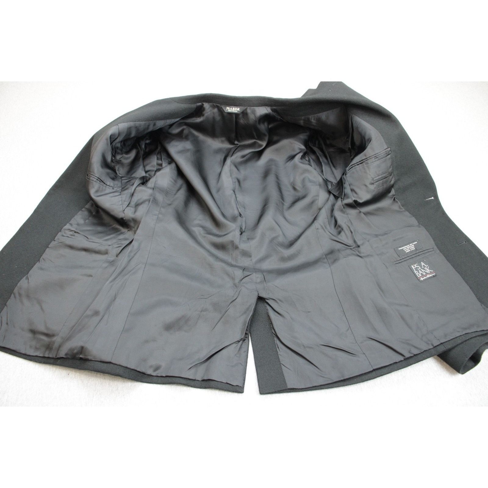 Jos. A. Bank Jos A Bank Blazer Mens 40L Black Cashmere Wool Sports Jacket Size 40L - 4 Thumbnail