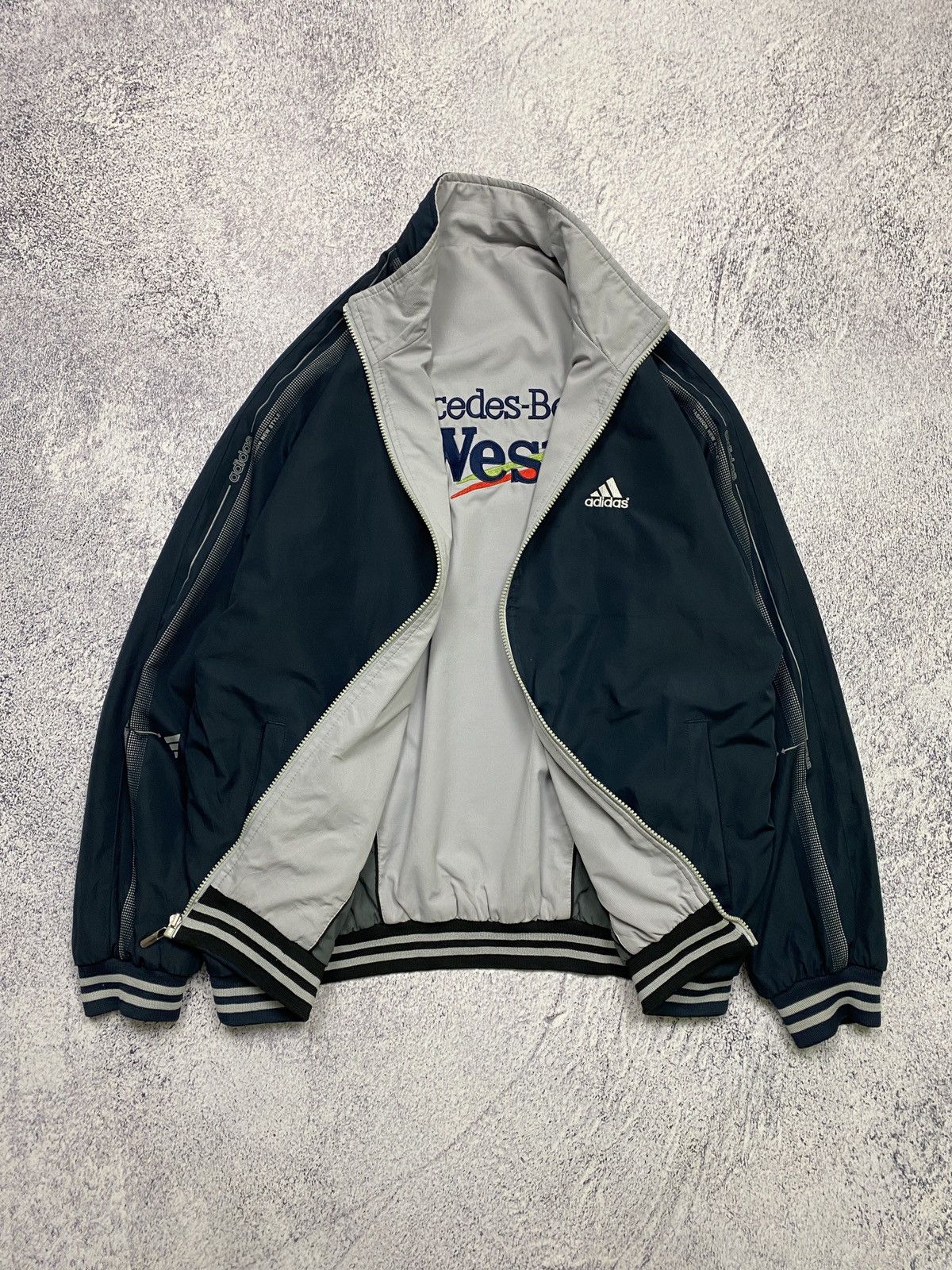 Formula 1 Adidas Mercedes-Benz McLaren F1 Racing Reversible Jacket 90s Size US XL / EU 56 / 4 - 9 Thumbnail