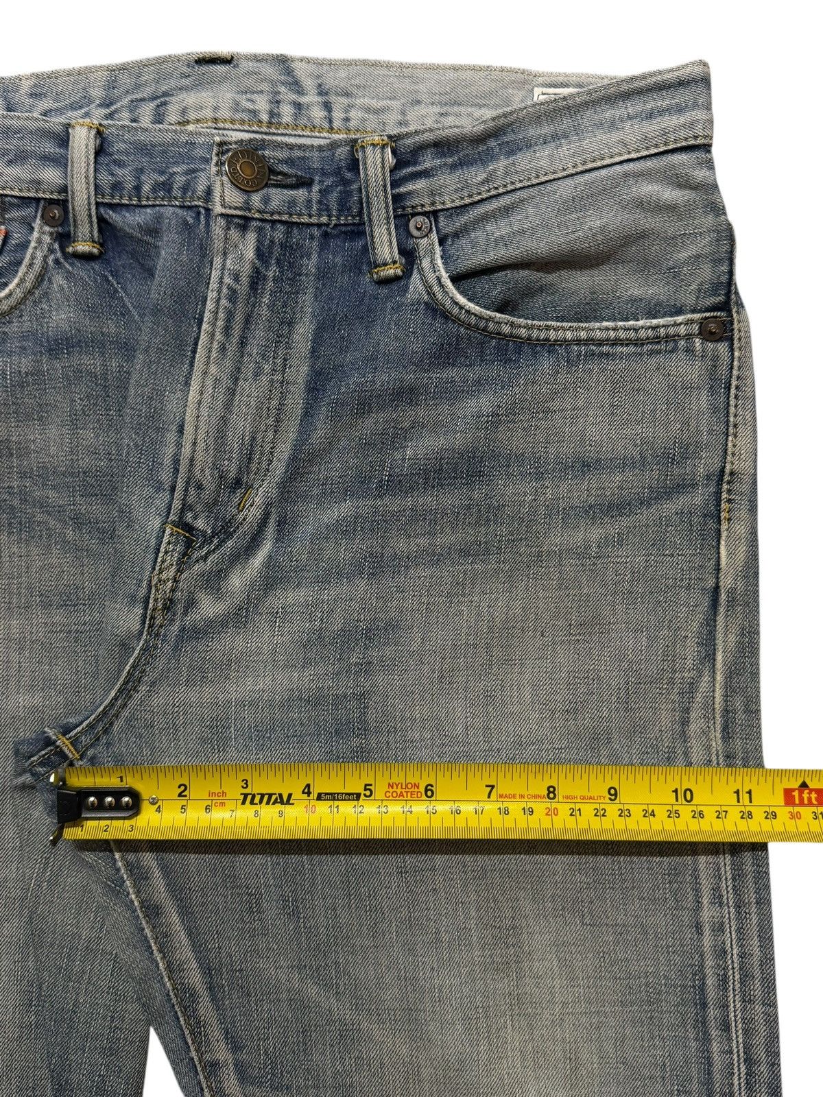 Edwin Vintage 90s Japan Edwin Selvedge Blue Faded Wash Straight Size US 33 - 15 Thumbnail