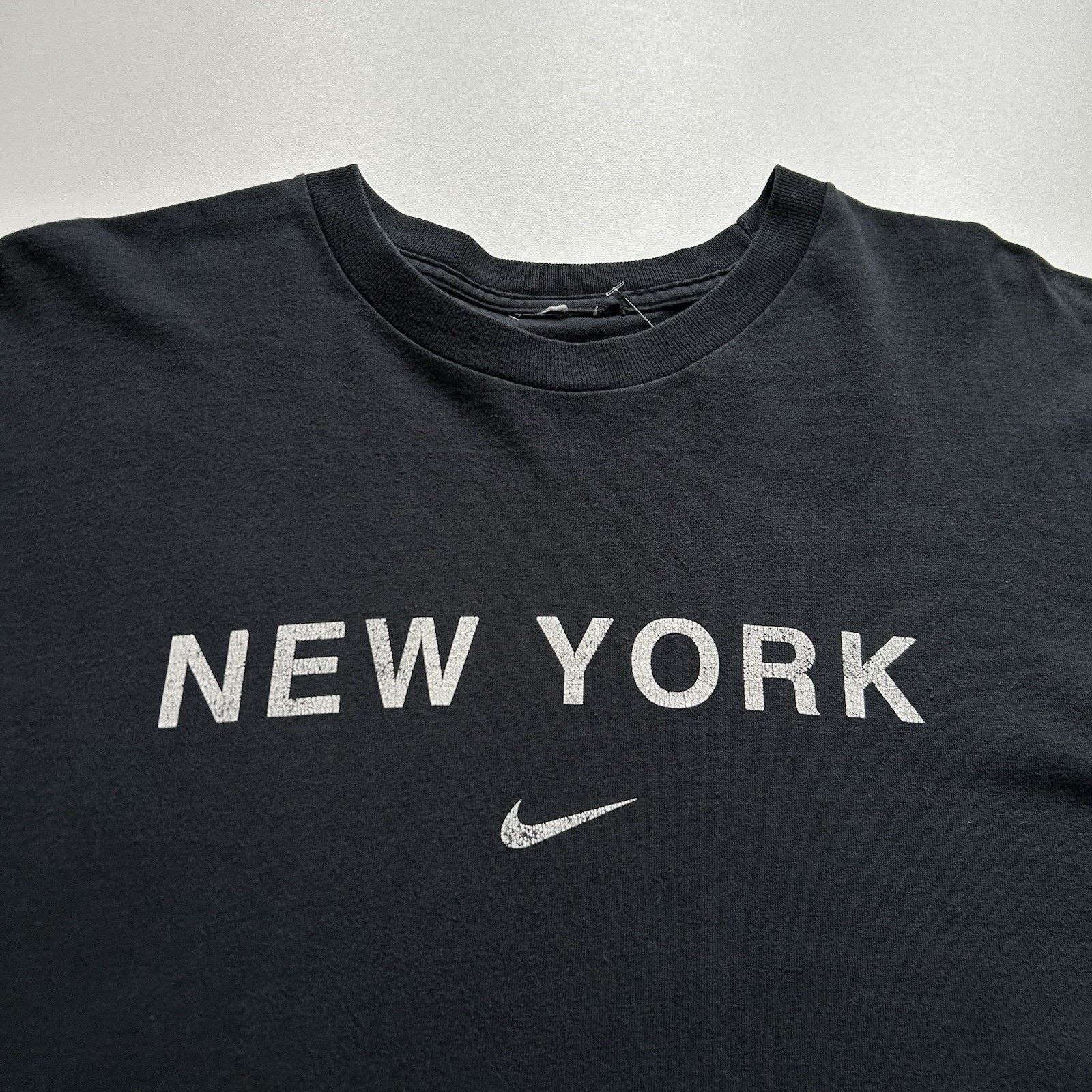 Nike Vintage Nike T Shirt XL Y2K Center Swoosh New York Faded Size US XL / EU 56 / 4 - 2 Thumbnail
