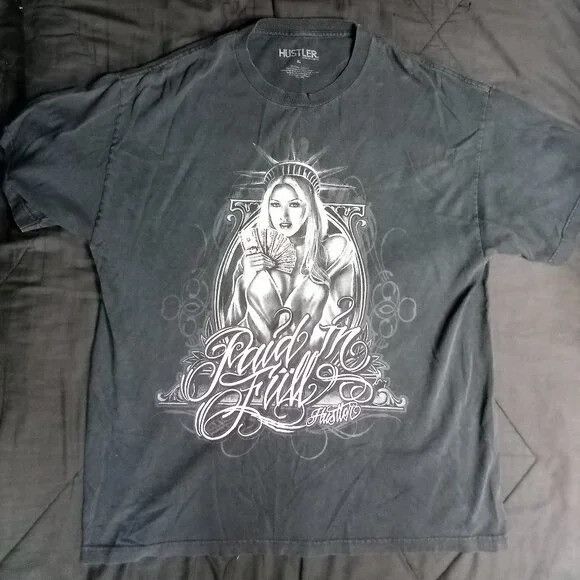 Other Hustler Hardcore Since 74 Paid In Full T-Shirt Size US XL / EU 56 / 4 - 2 Thumbnail
