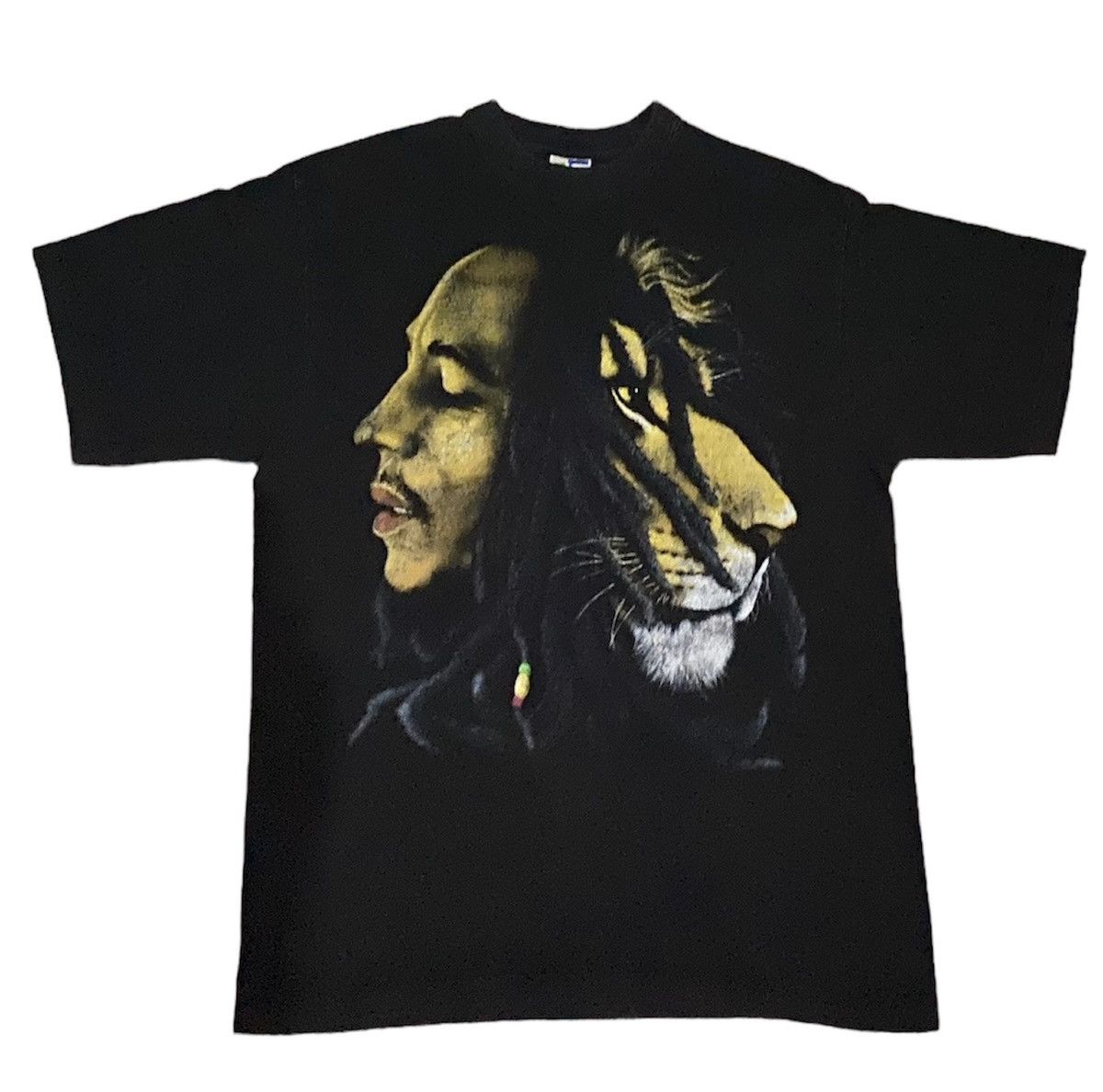 Bob Marley × Rap Tees × Vintage 🔥RARE🔥 Vintage Bob Marley Lion Head tee y2k Size US XL / EU 56 / 4 - 4 Thumbnail