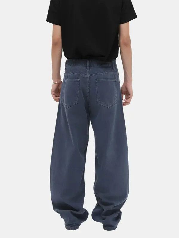 Jean Japanese retro wide-leg versatile washed scimitar jeans Size US 32 / EU 48 - 4 Thumbnail
