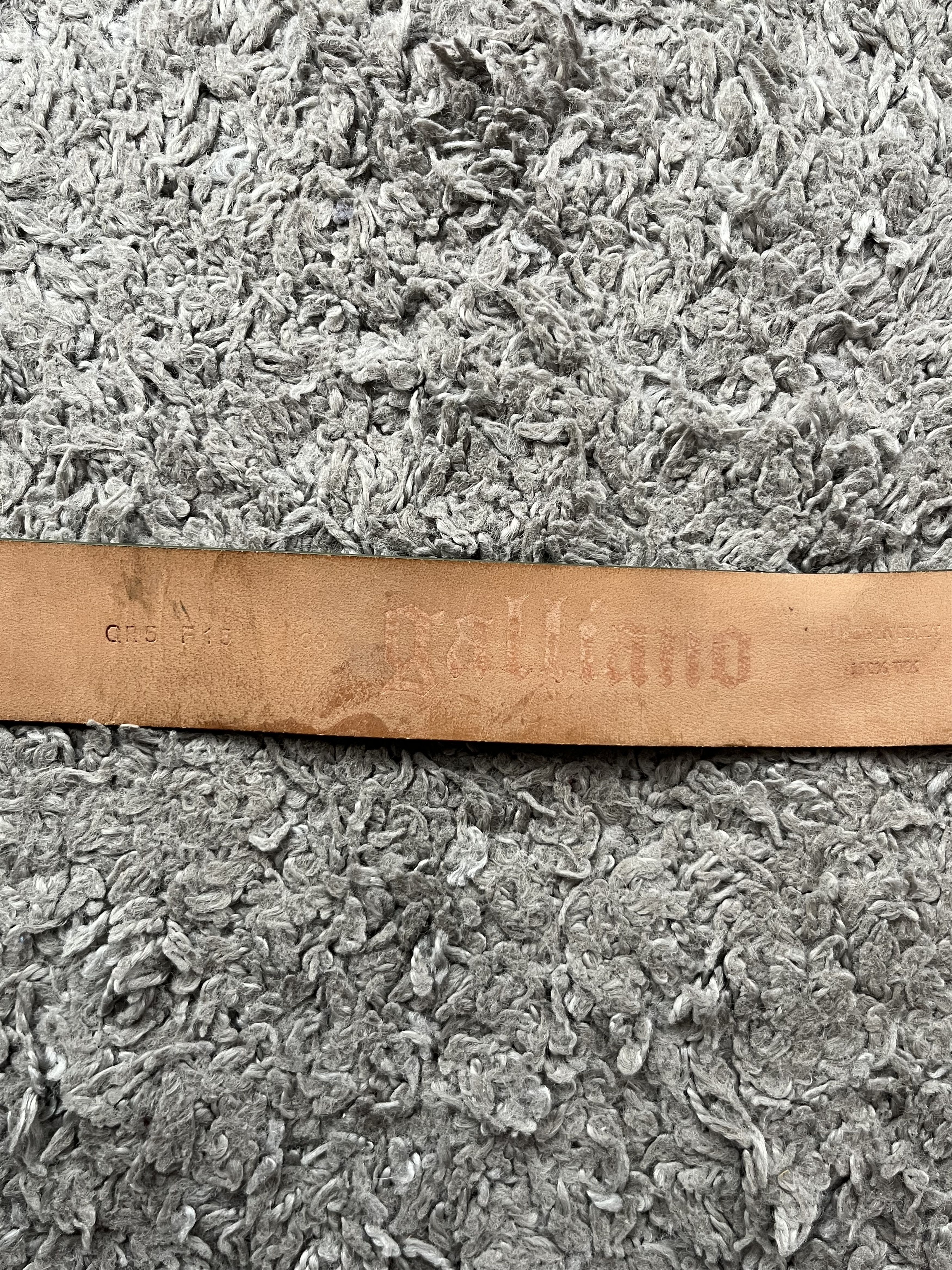 John Galliano Vintage John Galliano Leather Belt Gothic Punk Big Buckle Size ONE SIZE - 6 Thumbnail