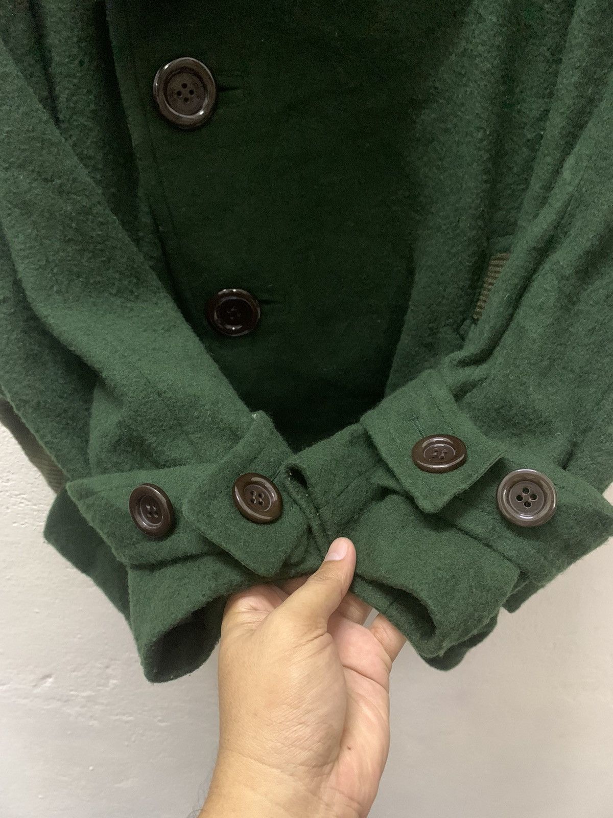 Issey Miyake Mercibeaucoup Issey Miyake Big Button Wool Oversized Jacket Size 3XL / US 20-22 - 8 Thumbnail