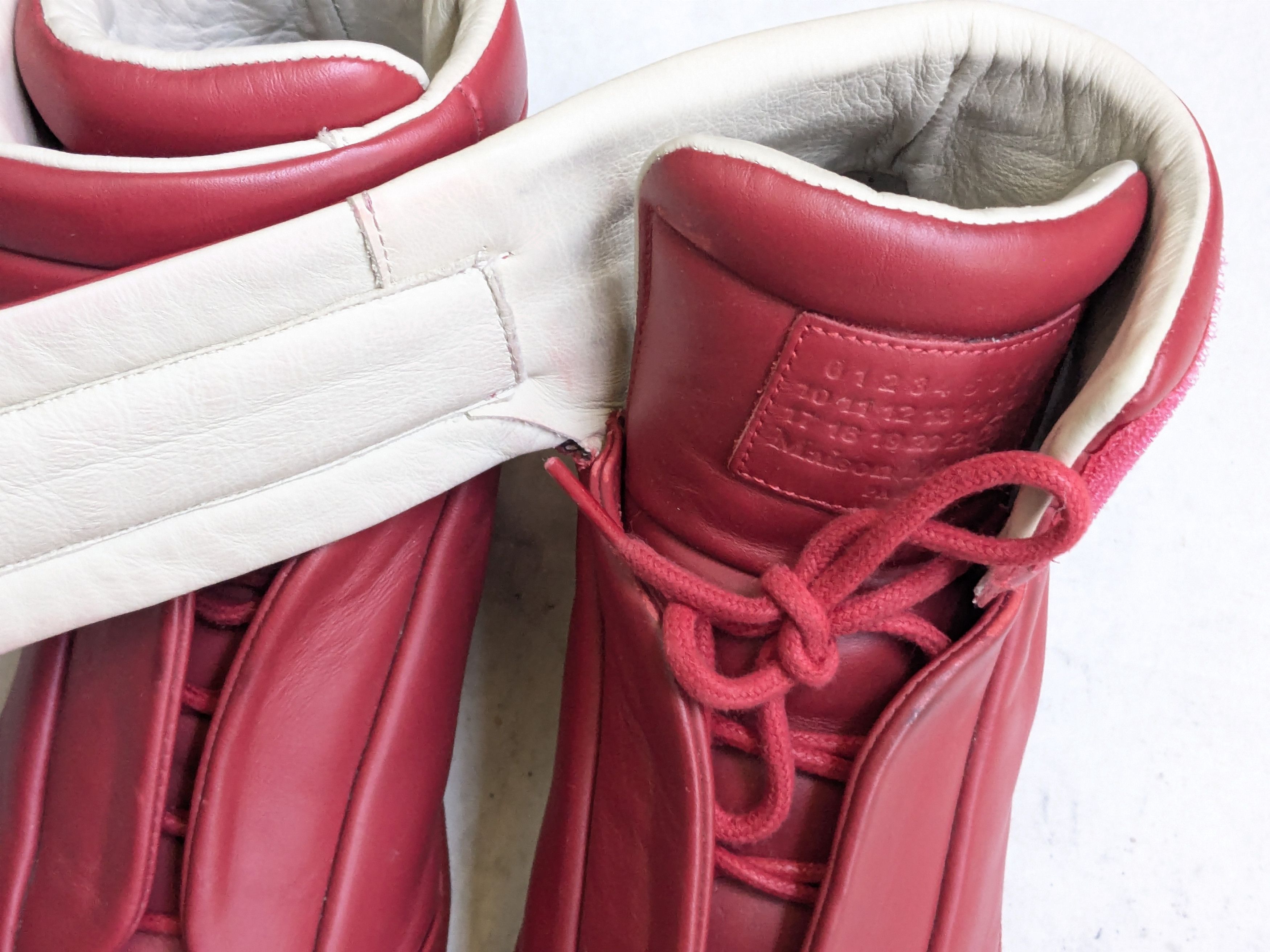 Maison Margiela Maison Margiela Future Red 6 39 High Tops Leather Size US 7 / EU 40 - 6 Thumbnail