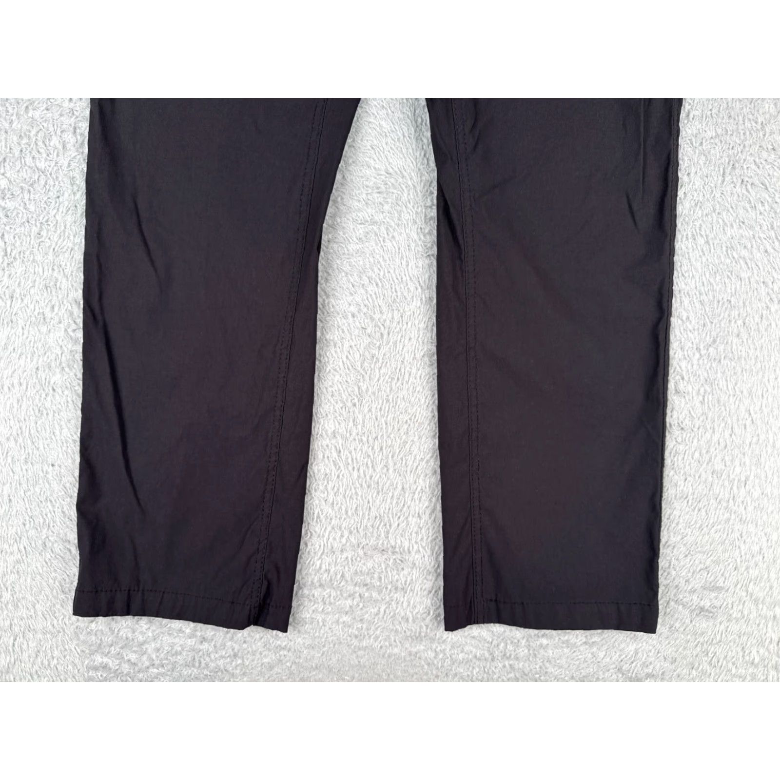 Vintage Cargo Pants Men 32 Black Nylon Straight Leg Zipper Pocket Hiking Camp 32x30 Size US 32 / EU 48 - 2 Thumbnail
