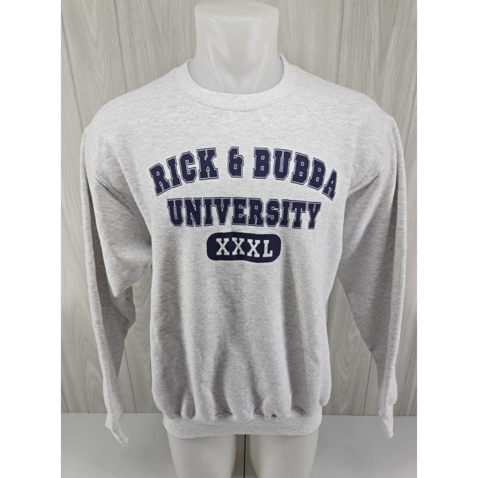 Port & Company Rick & Bubba University Radio Show Long Sleeve Gray Sweater T-shirt Large Size US L / EU 52-54 / 3 - 2 Thumbnail