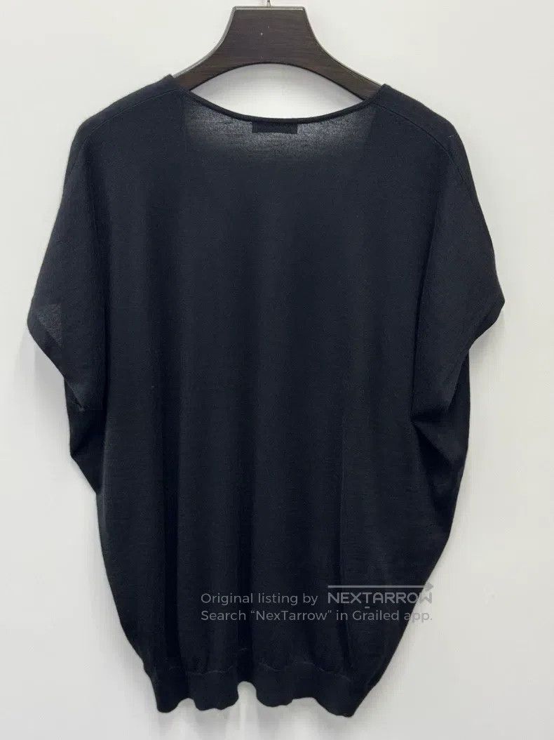 Brunello Cucinelli Brunello Cucinelli Women's Short Sleeve Cashmere Knit Top Size L / US 10 / IT 46 - 2 Thumbnail