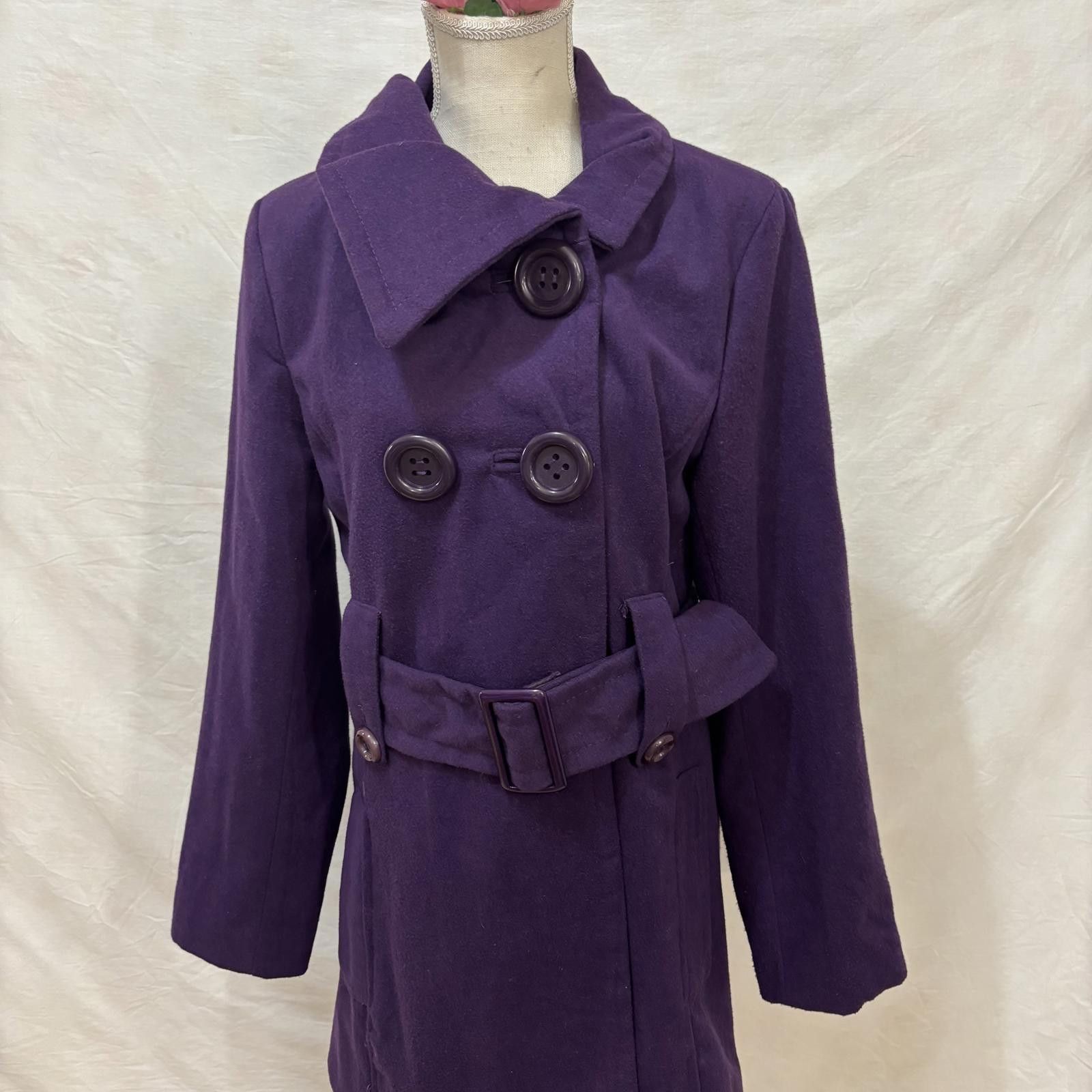 New York Yankees Vtg Y2K Royal purple mod style Yorki coat sz XL Size XL / US 12-14 / IT 48-50 - 4 Thumbnail