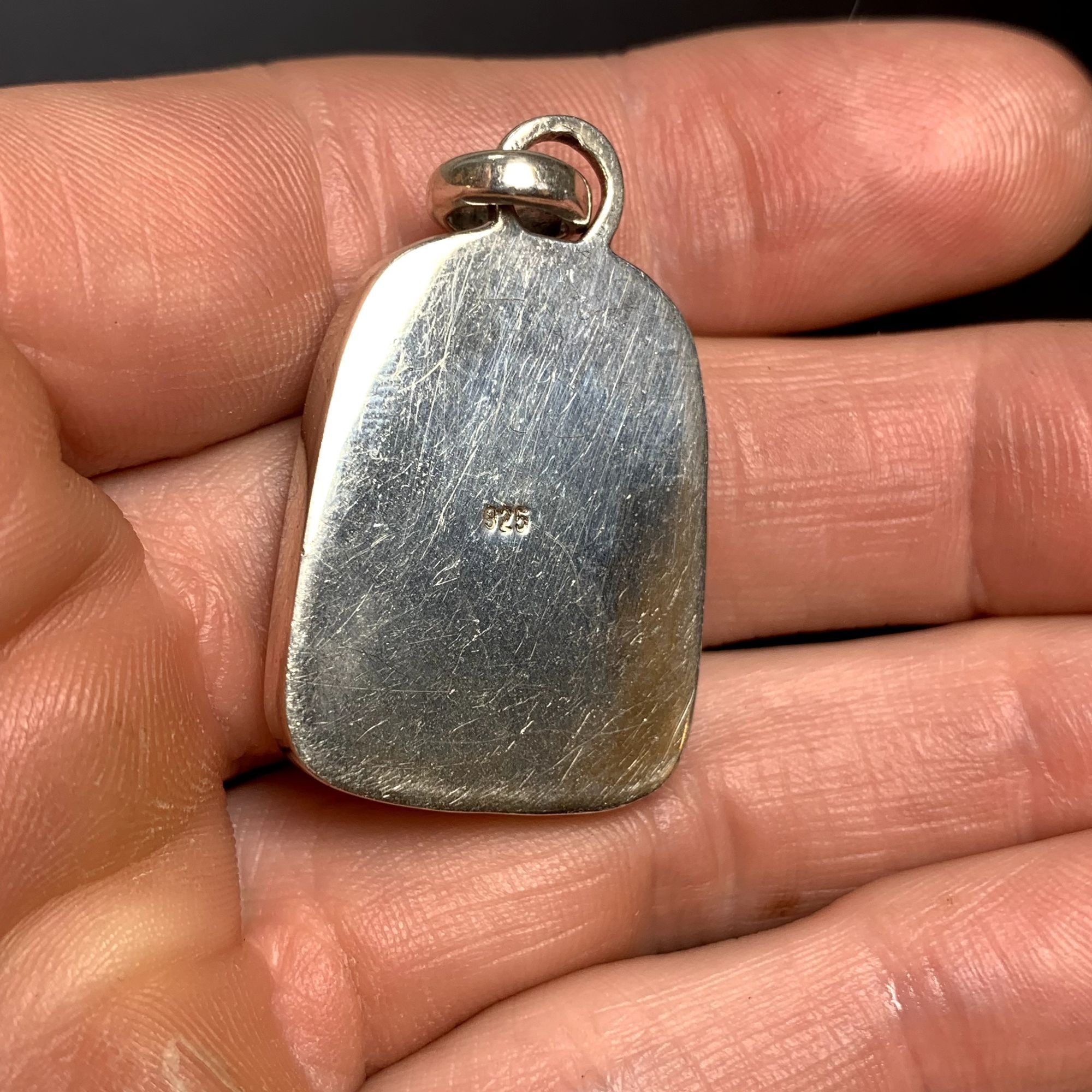 Other VTG Solid Sterling Silver 925 Fine Pink Shell Pendant 7.5mm Size ONE SIZE - 6 Thumbnail