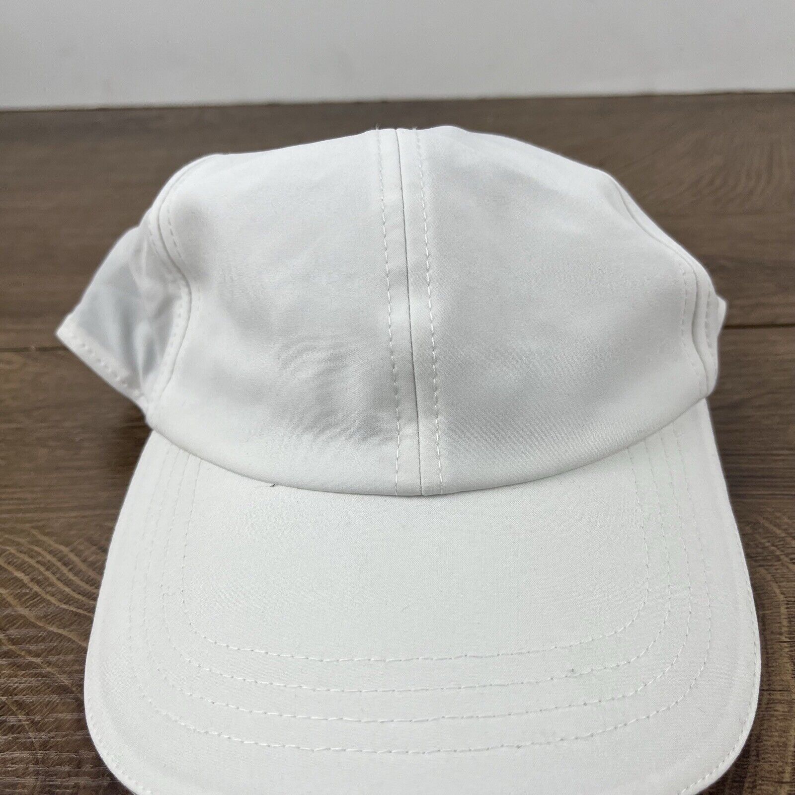 Other White Running Hat Adult Cap Athletic White Cap Hat Adjustabl Size ONE SIZE - 7 Thumbnail