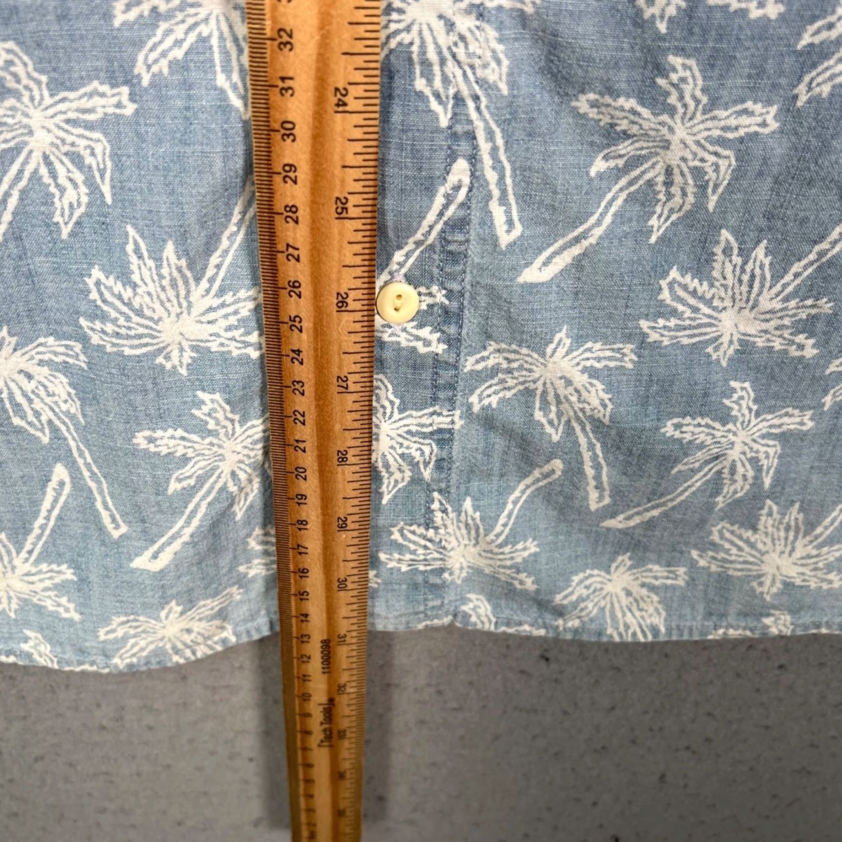 H&M H&M Mens Medium Blue Palm Tree Print Short Sleeve Button-Up Shirt 100% Cotton Size US M / EU 48-50 / 2 - 6 Thumbnail