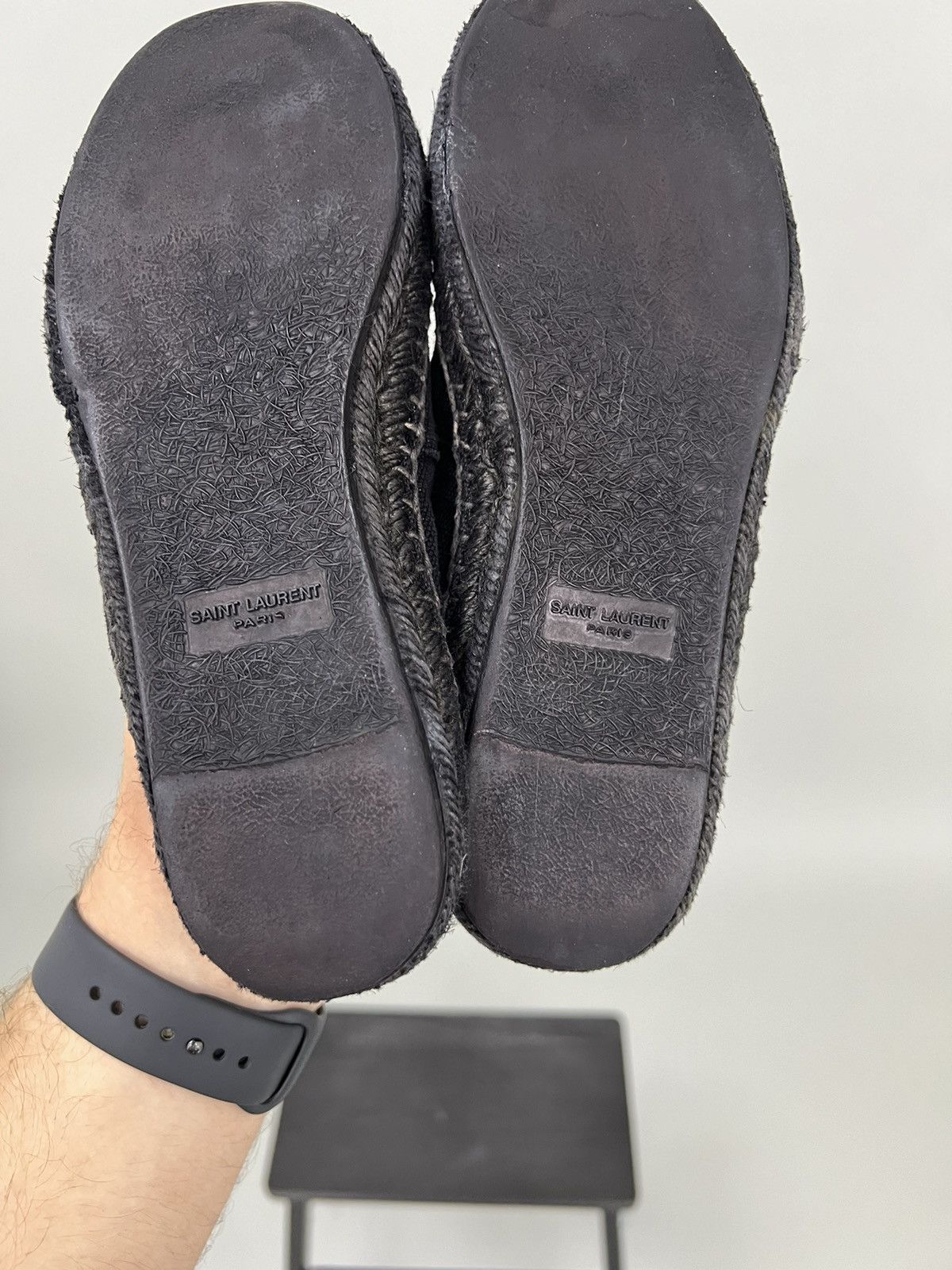 Saint Laurent Paris Saint Laurent Womens Espadrilles Black Size 37 Size US 7 / IT 37 - 11 Thumbnail