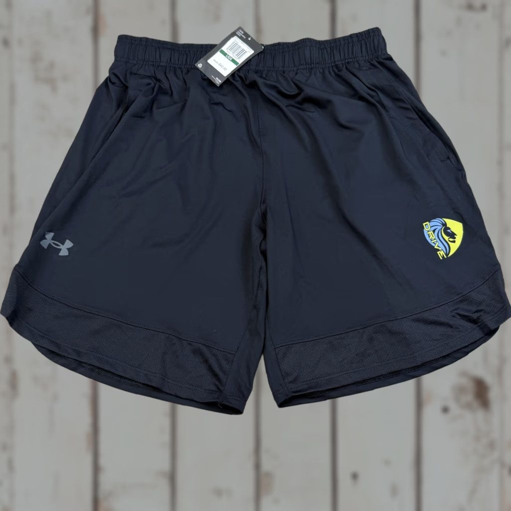 Under Armour Under Armour Shorts Mens Large Black Drive Lion Logo Athletic Training Gym Size US 33 - 1 Thumbnail