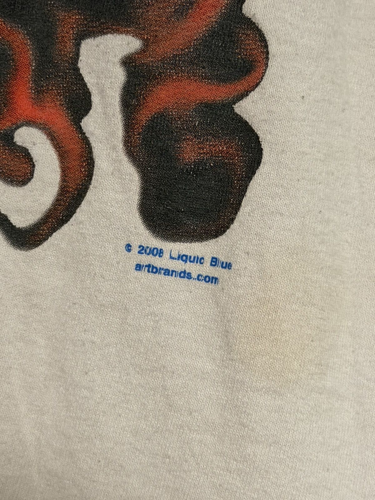 Vintage Vintage 2008 Liquid Blue clown skull Y2K jester tee Size US L / EU 52-54 / 3 - 3 Thumbnail