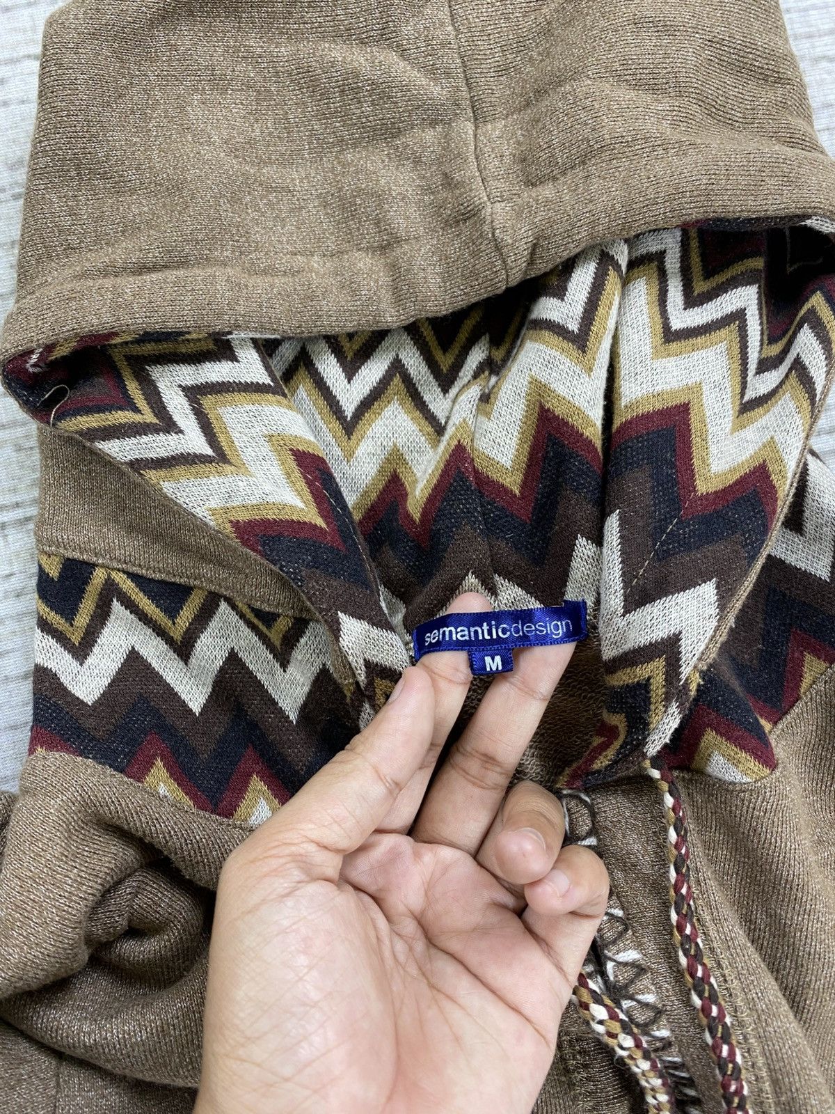 Japanese Brand × Vintage × semanticdesign Vintage Semantic Design Navajo Style Hoodie Jacket Size US M / EU 48-50 / 2 - 7 Thumbnail