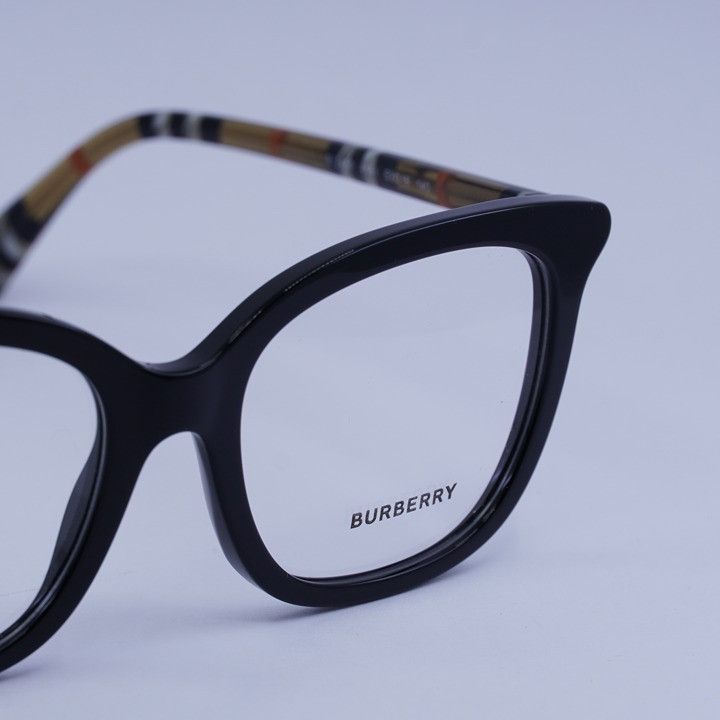 Burberry Burberry BE2430 4161 Women Eyeglasses Black/Check Brown 53mm Size ONE SIZE - 10 Thumbnail