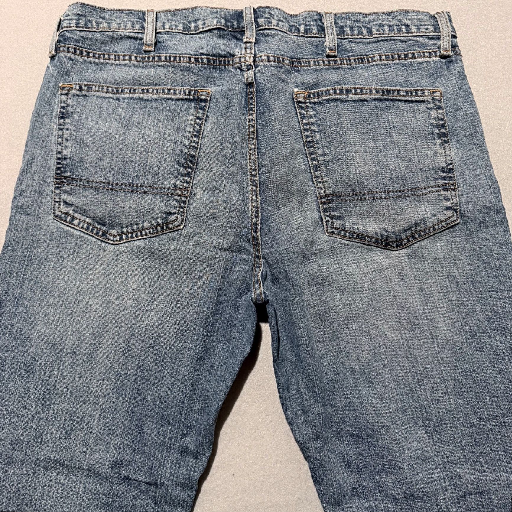 Vintage Arizona Jeans Jeans Men Blue Denim Stretch Mid Rise Straight 38x29 Modern 5-Pocket Mens Size US 38 / EU 54 - 4 Thumbnail