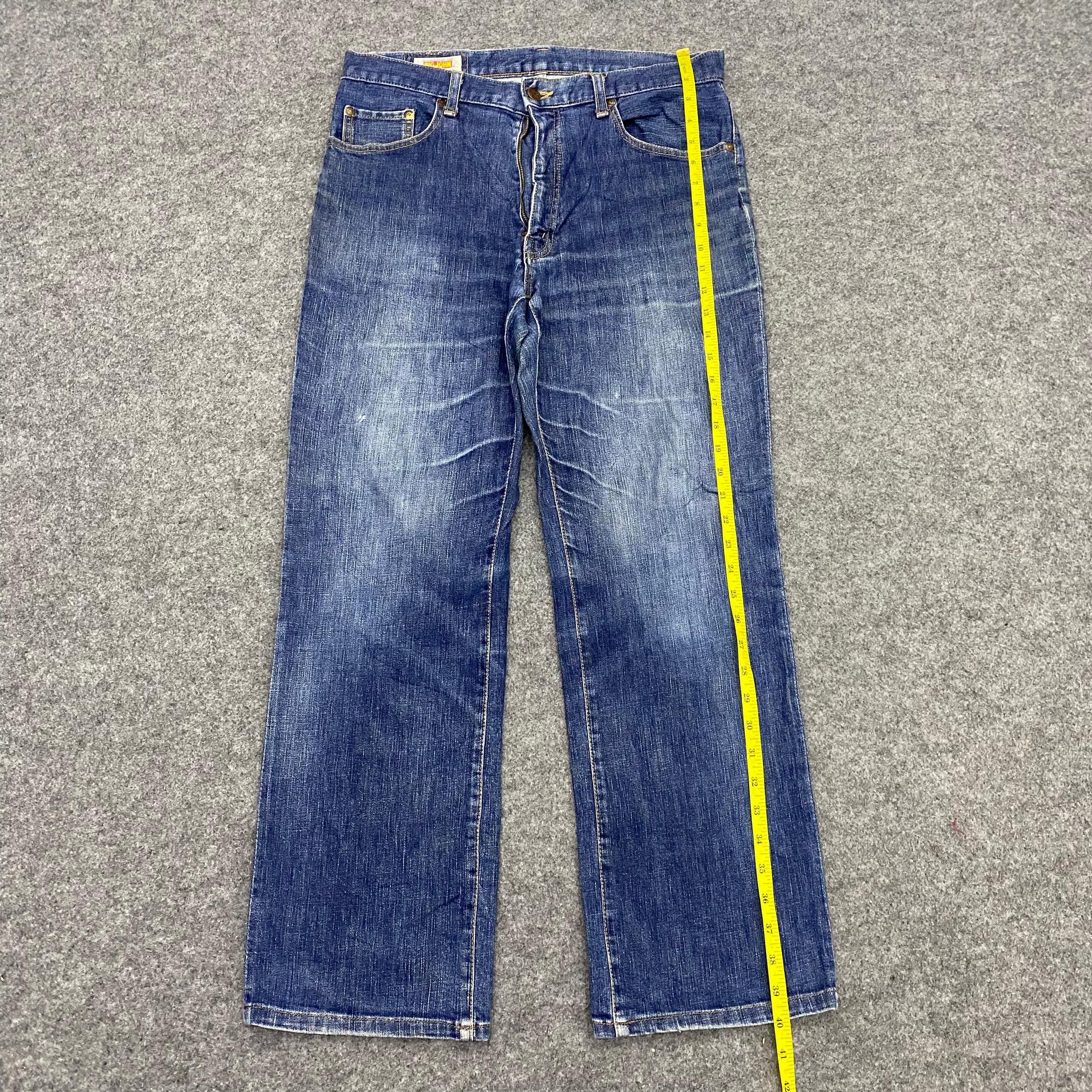 Big John 💥Best Offer💥Vintage Big John Distressed Denim Size US 33 - 2 Thumbnail