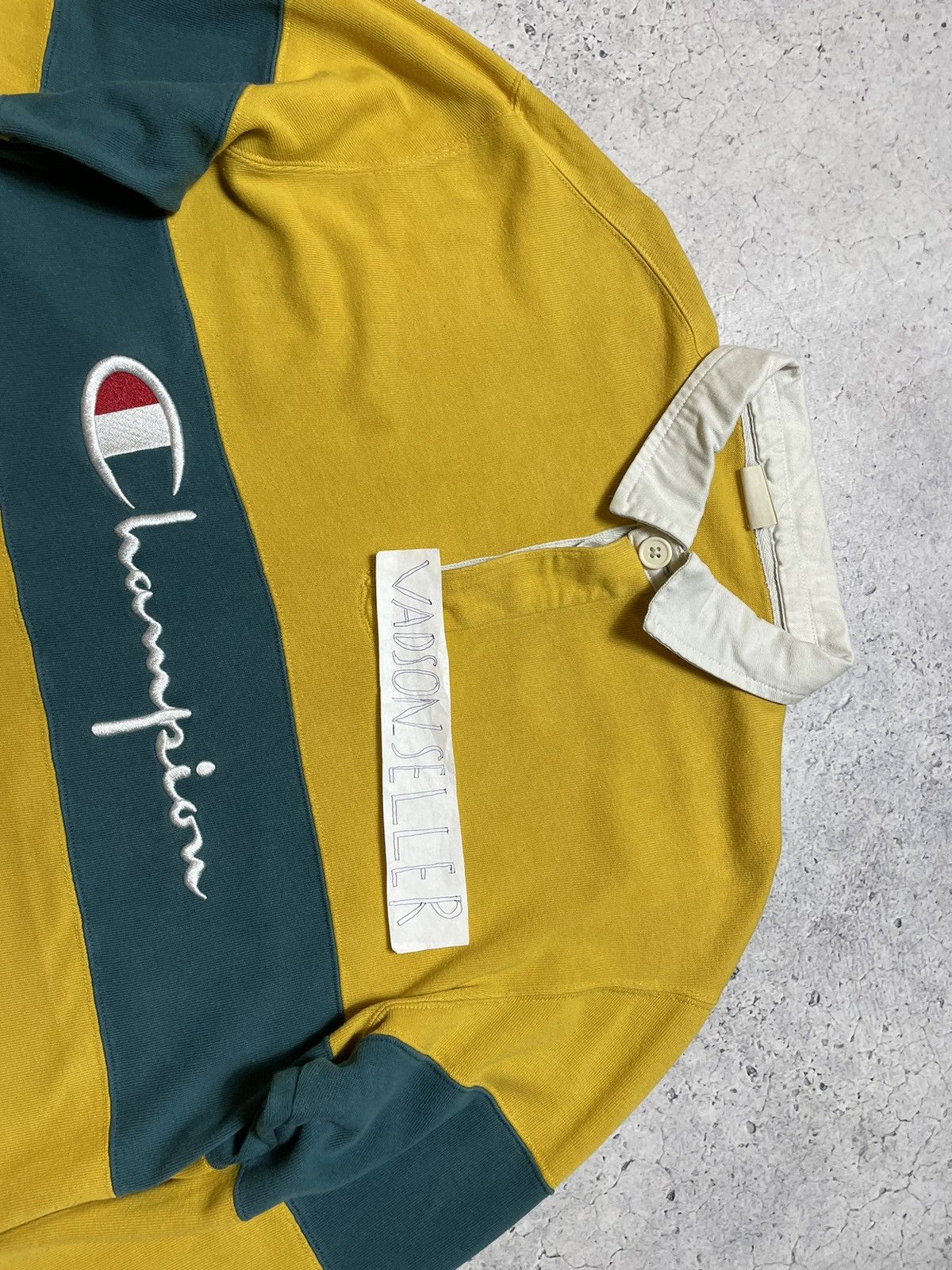 Champion × Vintage Vintage 90s Rugby Longsleeve Champion Big Logo Retro Hype Size US XL / EU 56 / 4 - 8 Thumbnail
