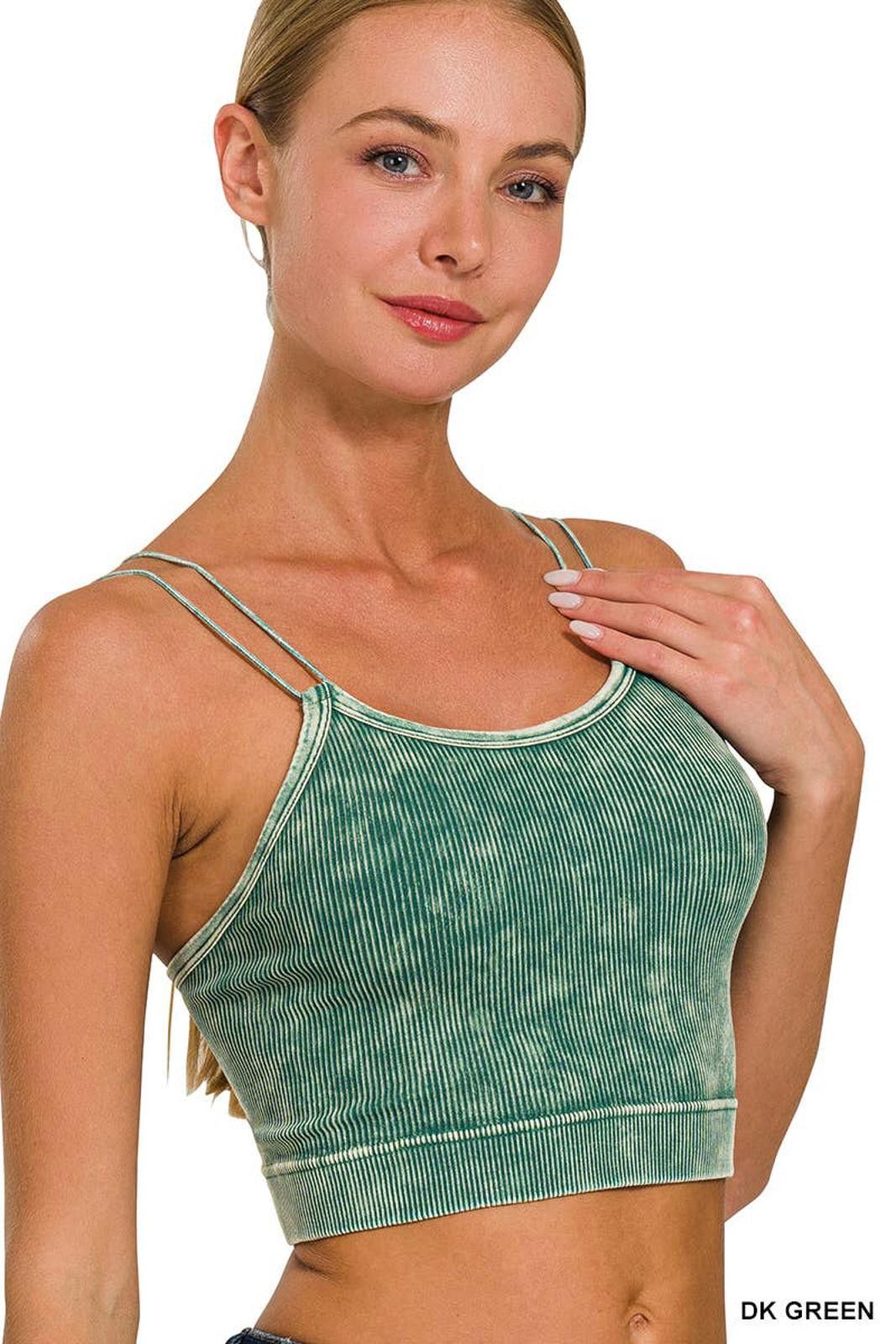 Other Washed Ribbed Seamless Double Strap Brami Zenana Size S / US 4 / IT 40 - 11 Thumbnail