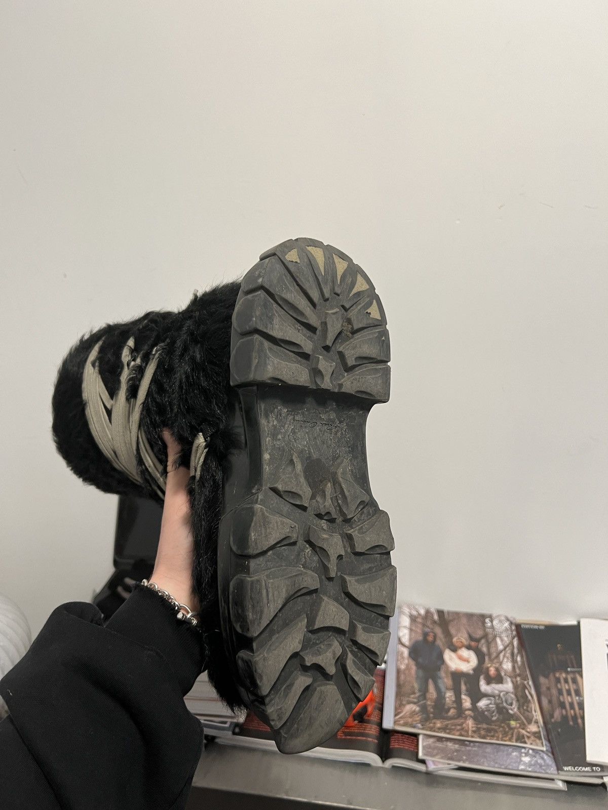 Rick Owens Rick owens megalace fur lunar boots Size US 10 / EU 43 - 14 Thumbnail