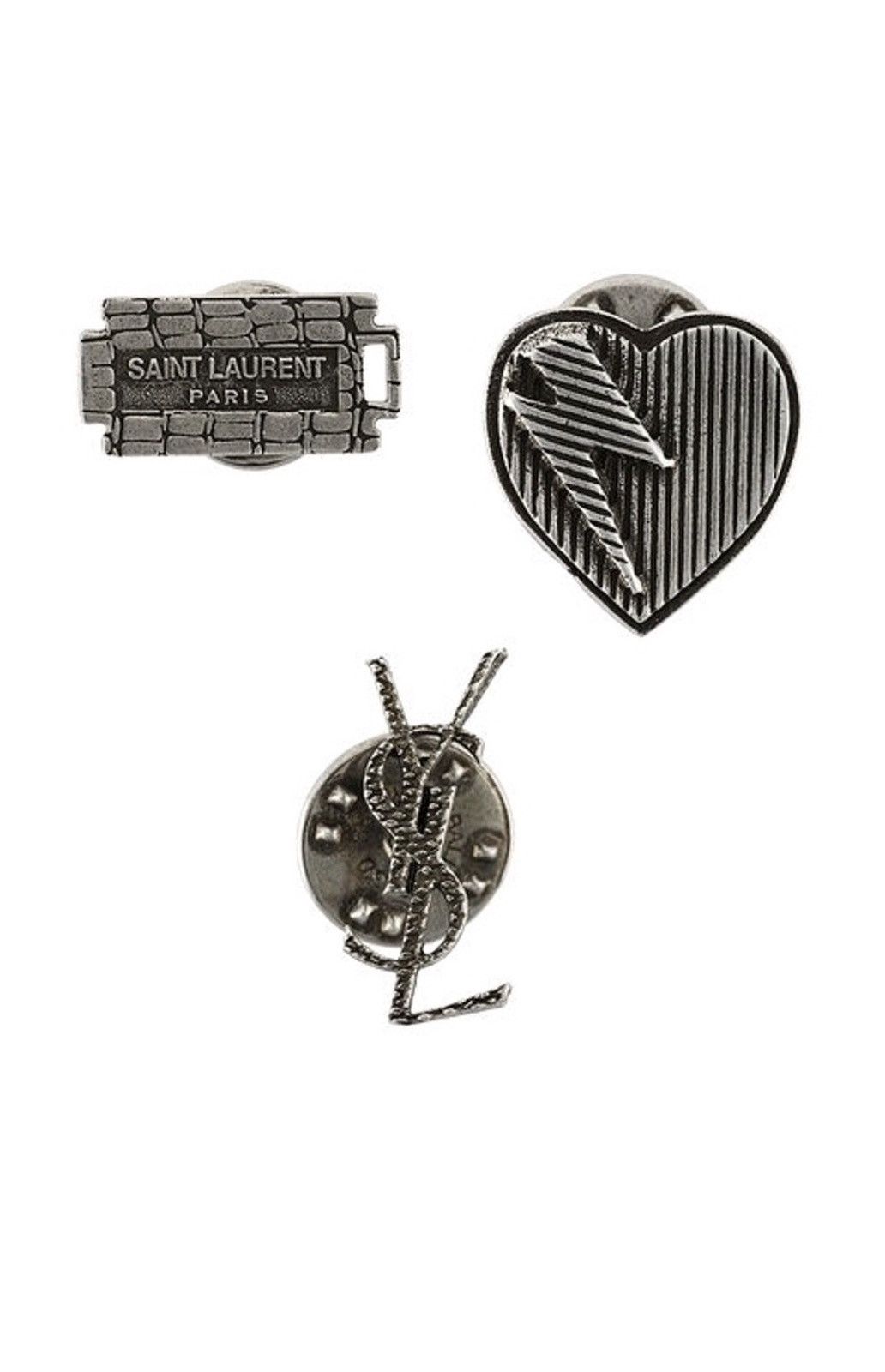 Saint Laurent Paris Saint Laurent razor blade 3 pin set Size ONE SIZE - 1 Thumbnail