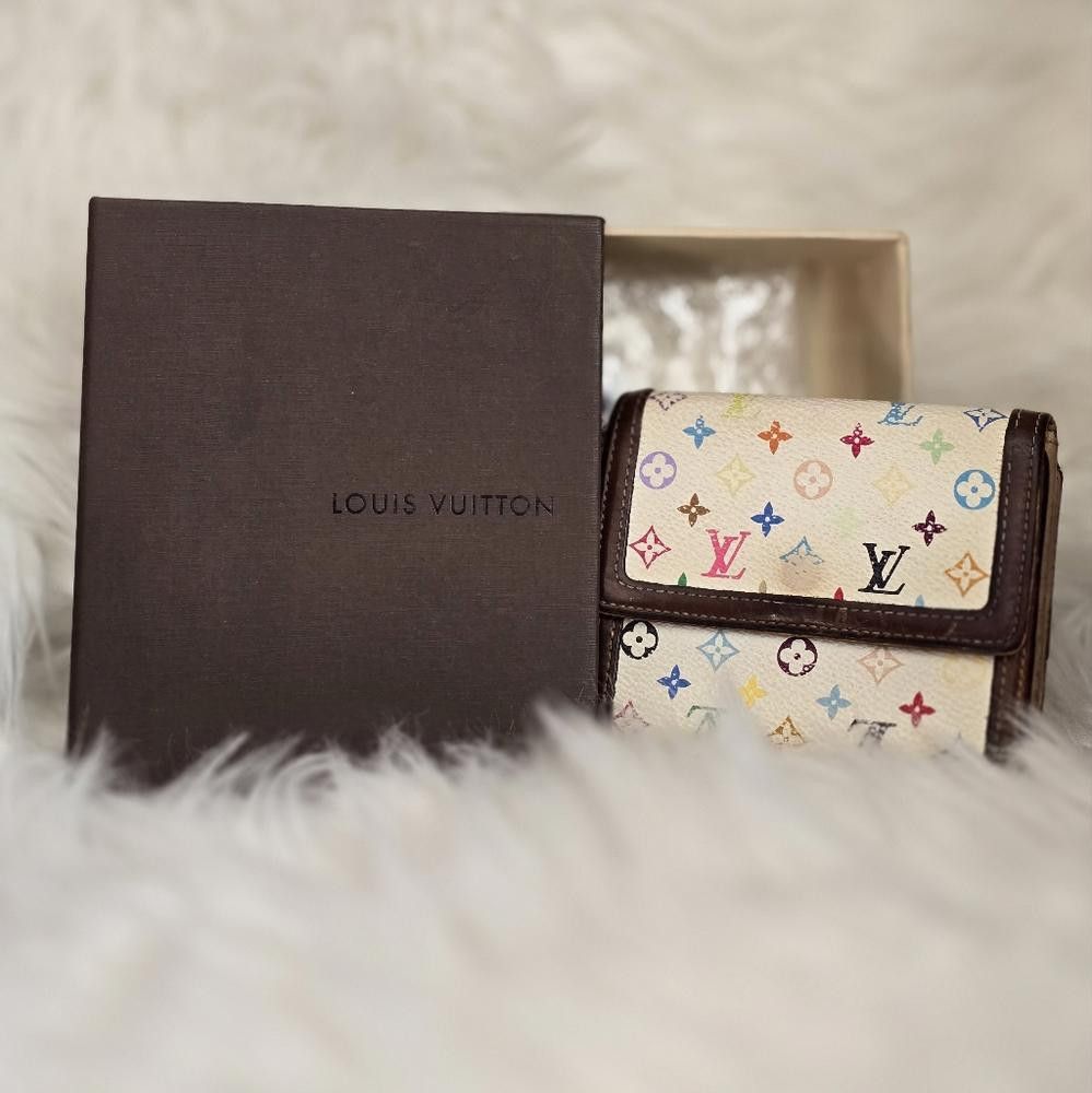 Louis Vuitton Monogram Multicolor Portefeiulle Elise Trifold