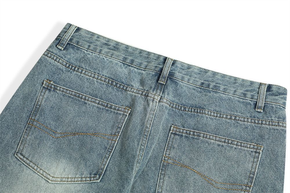 Japanese Brand × Jean Washed loose straight-leg casual versatile simple jeans Size US 32 / EU 48 - 5 Thumbnail