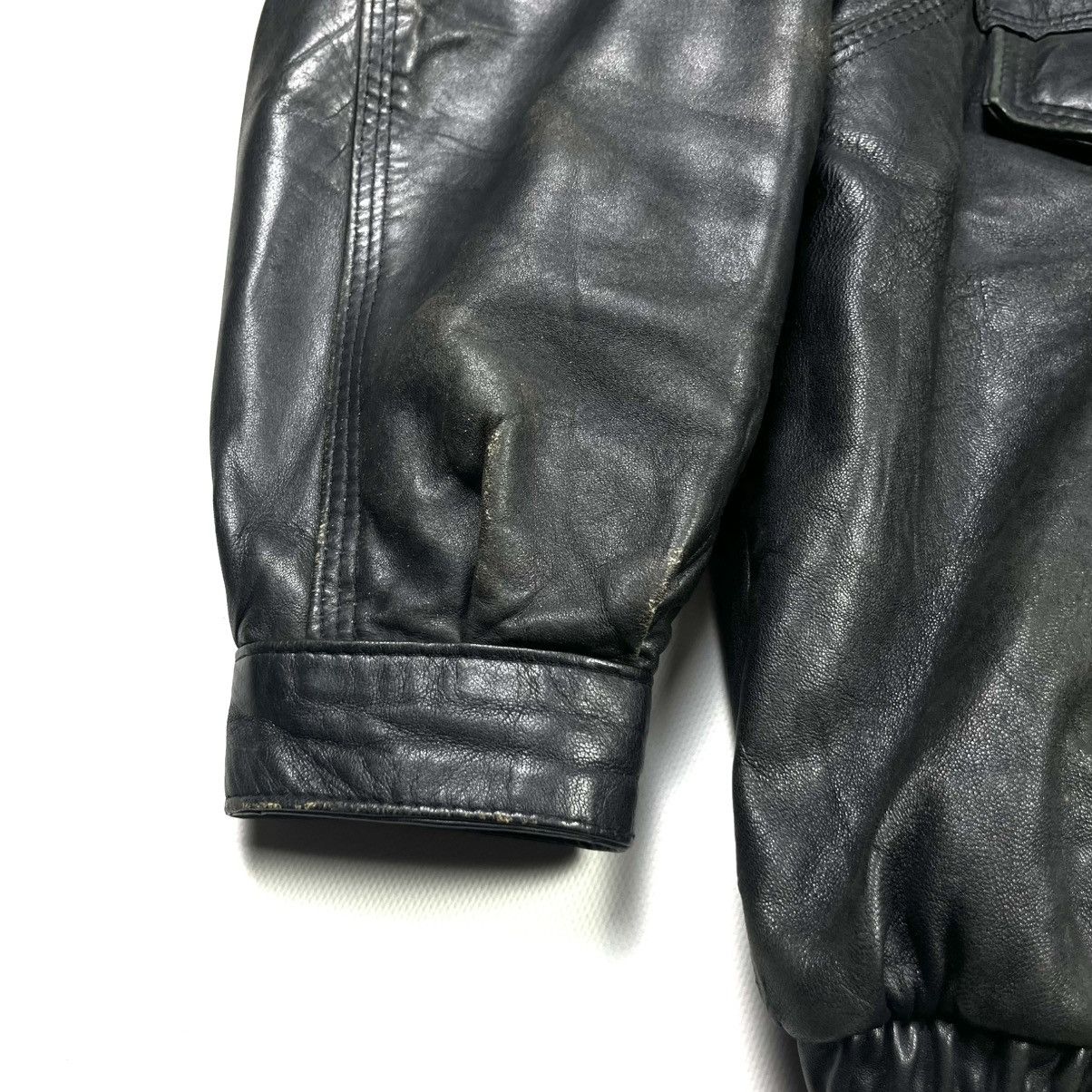 Diesel 90s Diesel Motorcycle Leather Jacket Vintage Black Size US XXL / EU 58 / 5 - 12 Thumbnail
