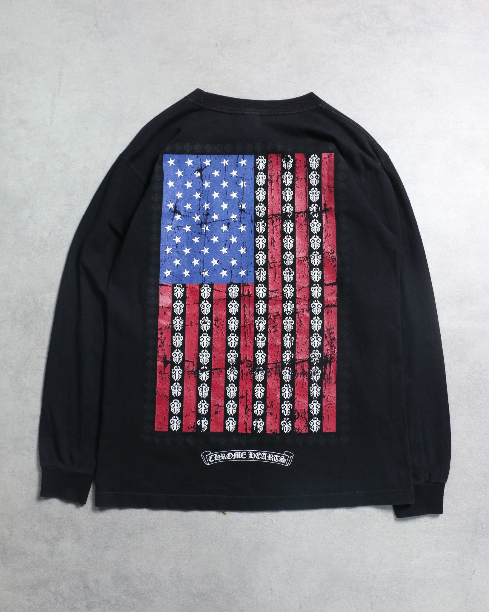 Chrome Hearts Chrome Hearts Vintage USA American Flag Longsleeve