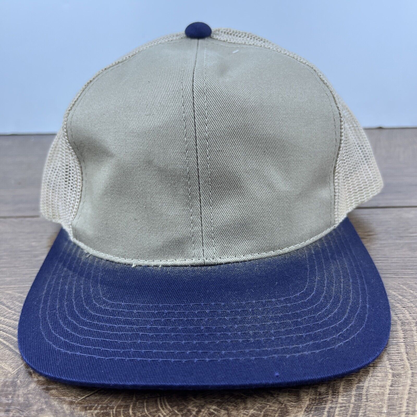 Other Tan Blue Baseball Hat Hat Tan Brown Hat Adjustable Snapback Size ONE SIZE - 2 Thumbnail