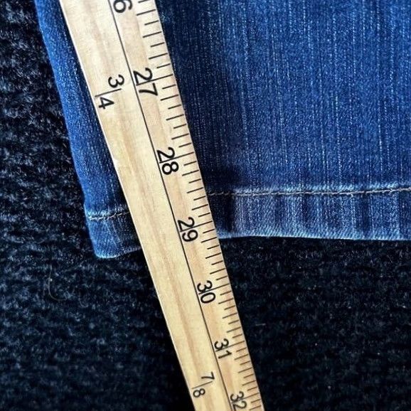 Vintage LL Bean Womens Jeans Blue Denim Straight Leg Medium Wash Stretch Pockets Size 4 Size 29" - 6 Thumbnail