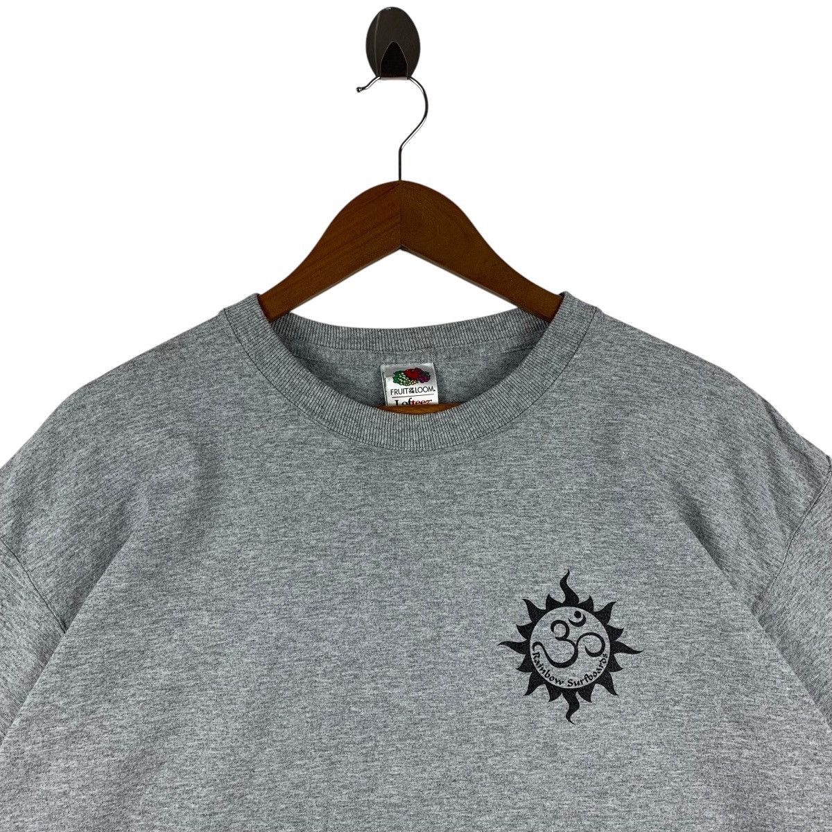 Fruit Of The Loom Vintage 90s RAINBOW SURFBOARDS spellout surfing tee Size US XL / EU 56 / 4 - 3 Thumbnail