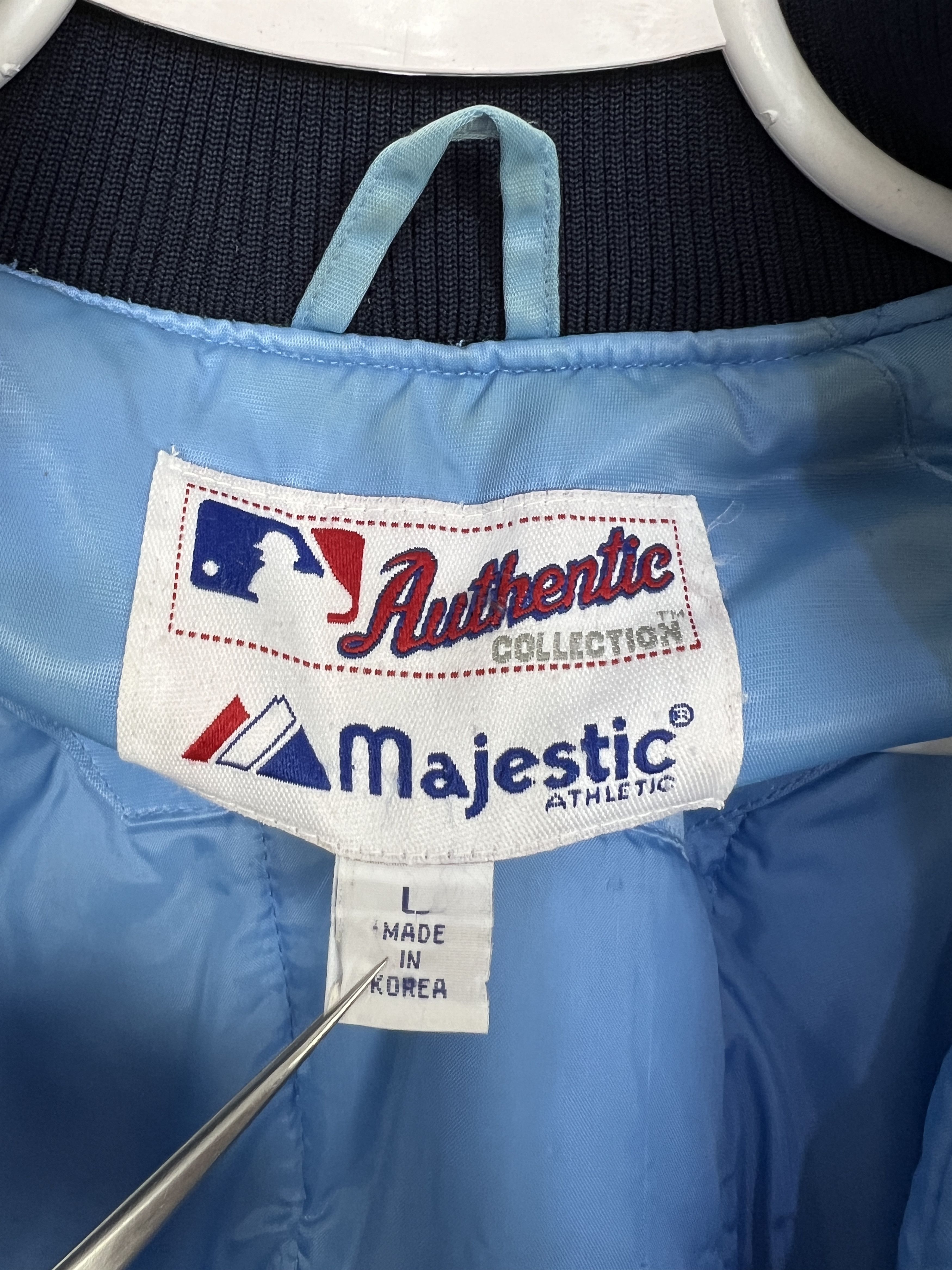 Majestic Vintage Majestic New York Yankees Satin Bomber Jacket MLB Size US L / EU 52-54 / 3 - 10 Thumbnail